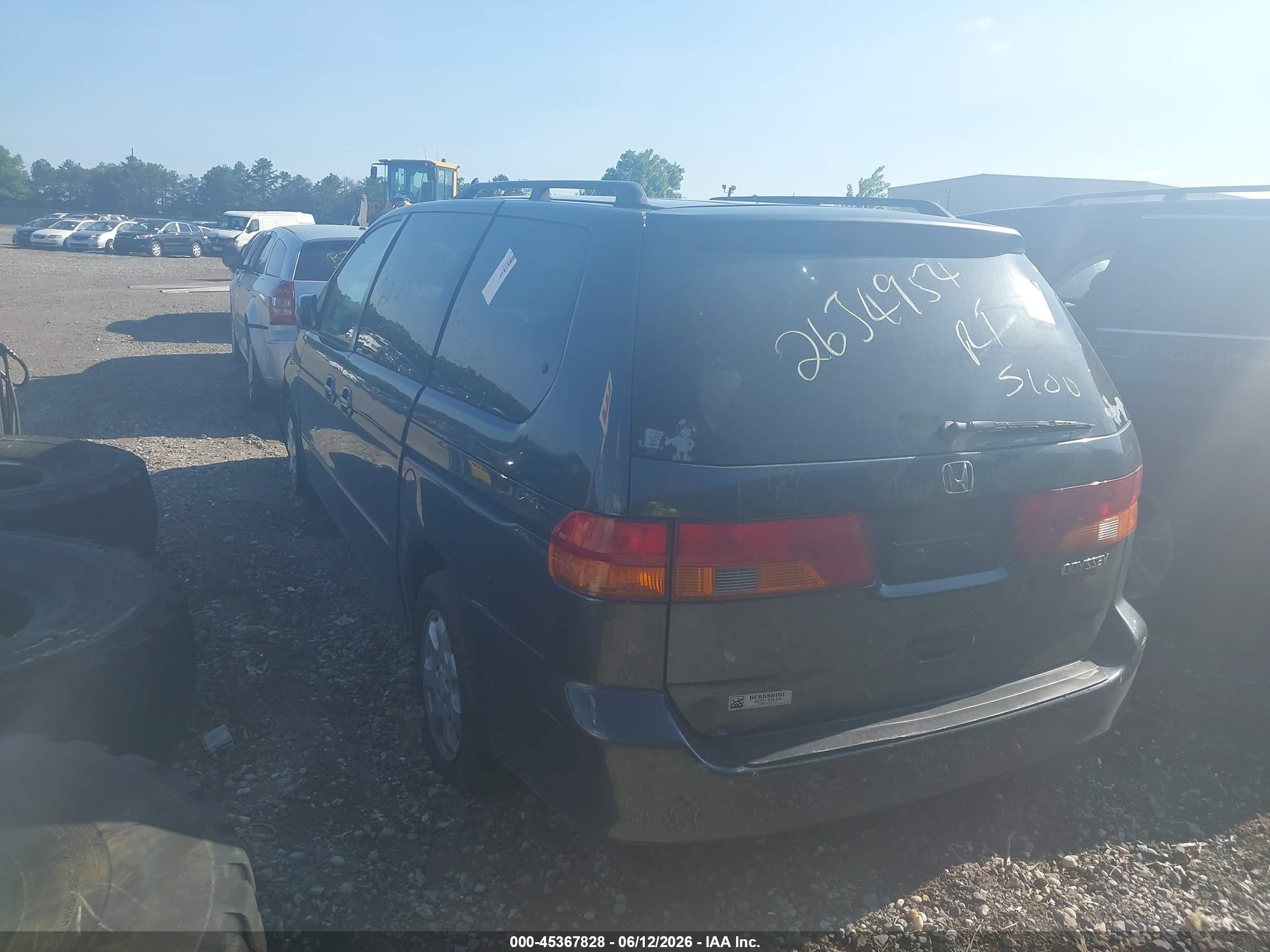 2003 Honda Odyssey Ex-l Gray vin: 5FNRL18943B019129