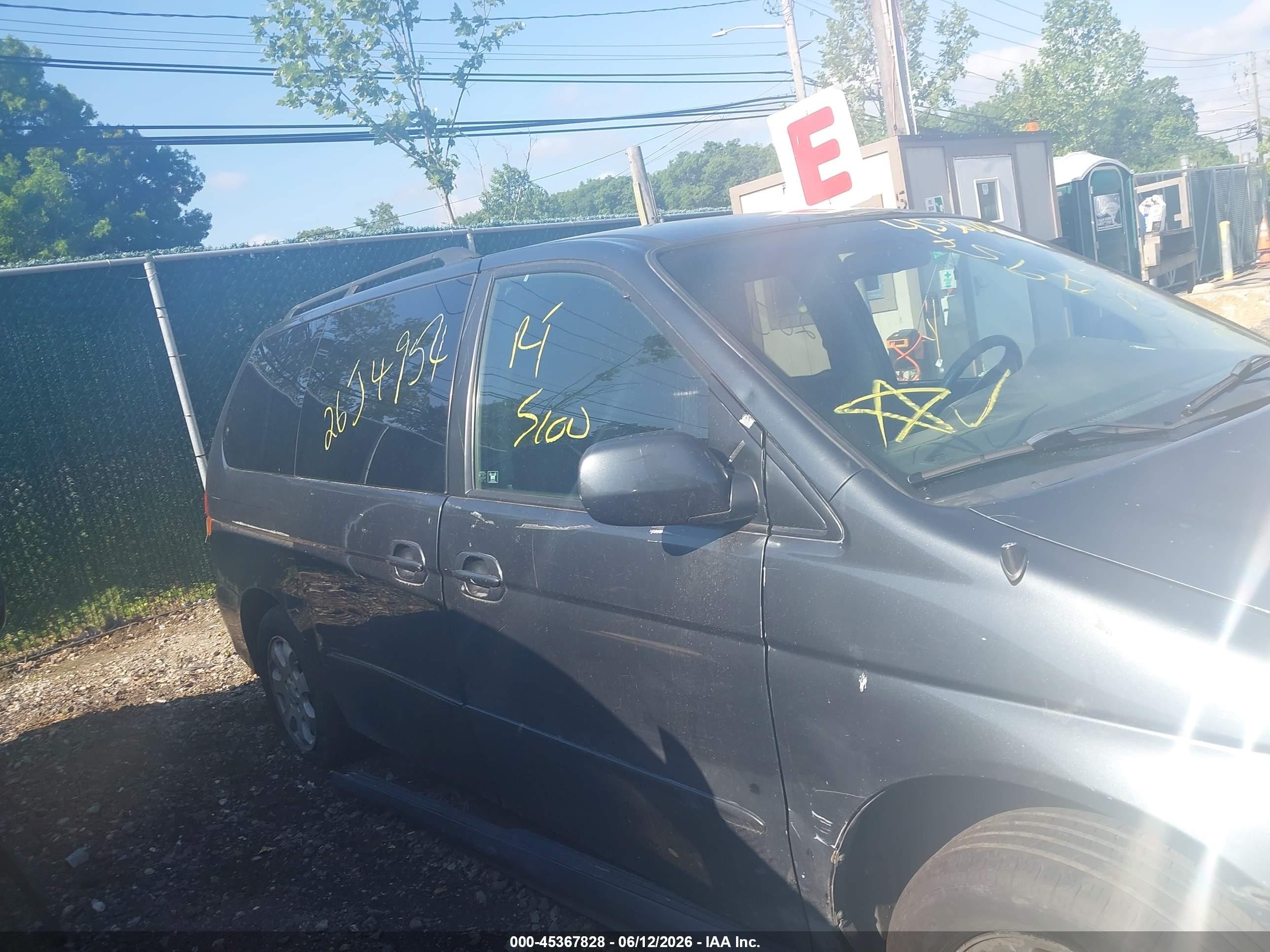 2003 Honda Odyssey Ex-l Gray vin: 5FNRL18943B019129