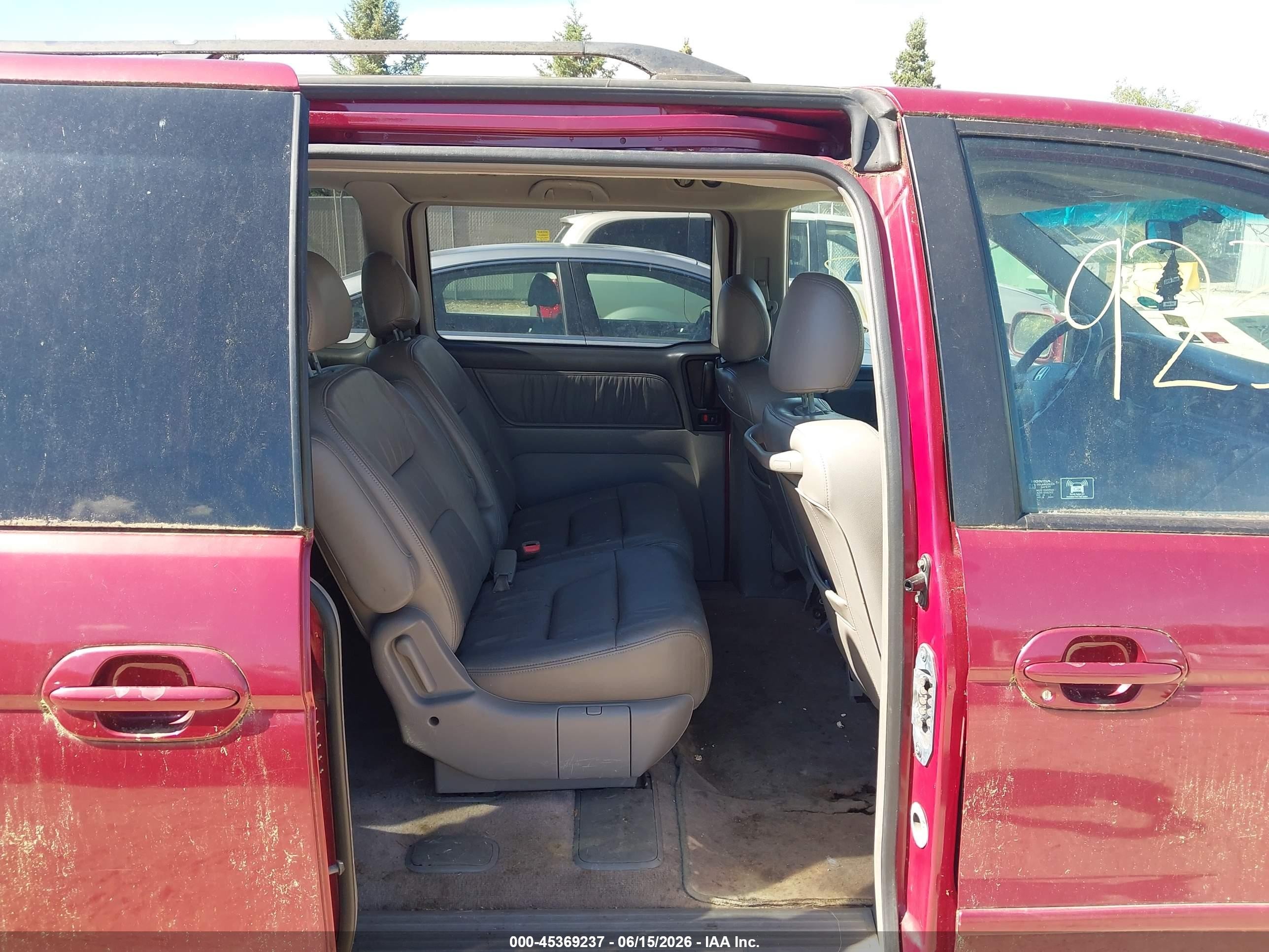 2003 Honda Odyssey Ex-l Red vin: 5FNRL18943B059968