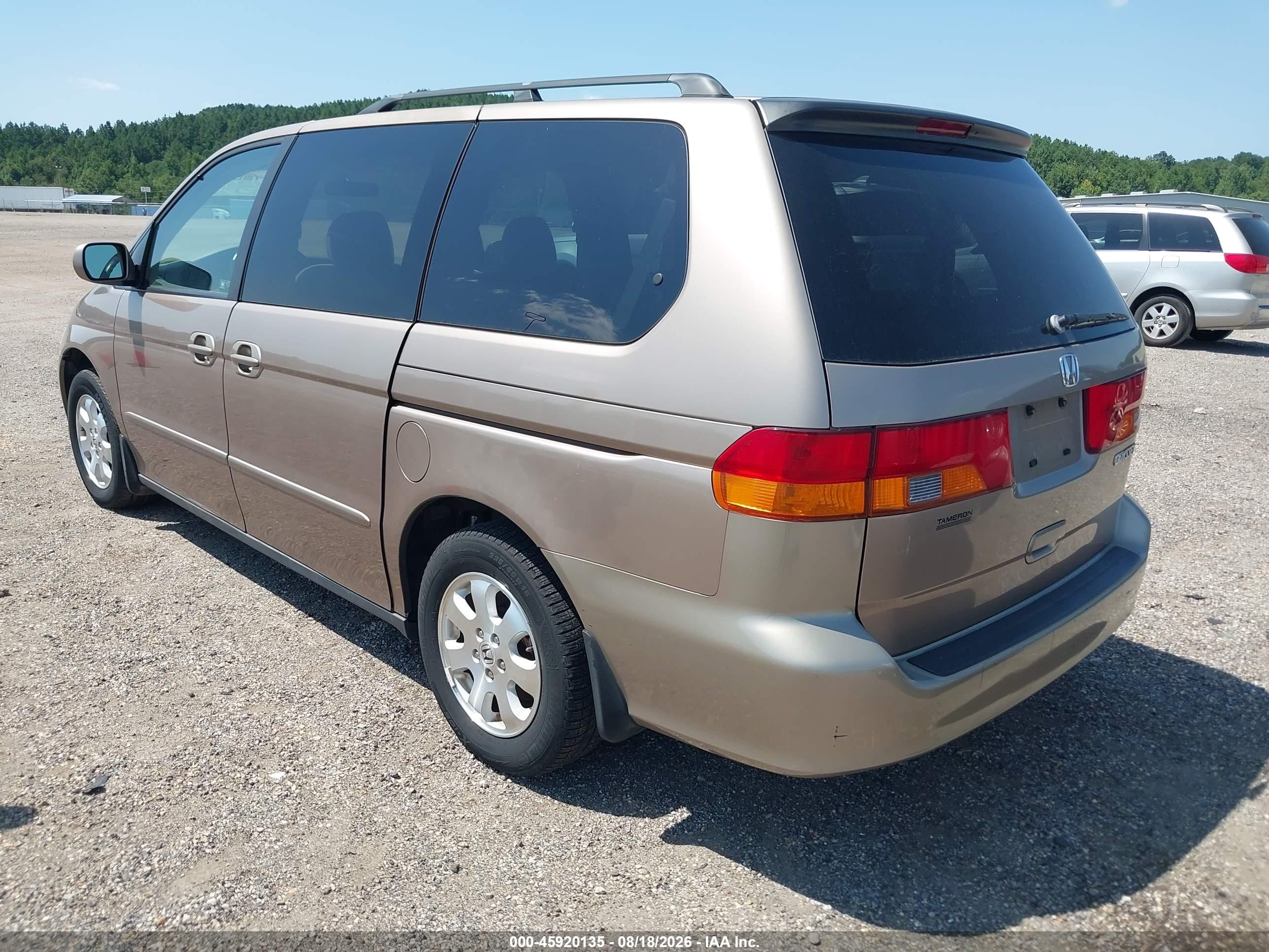 2003 Honda Odyssey Ex-l Бежевый vin: 5FNRL18943B107016