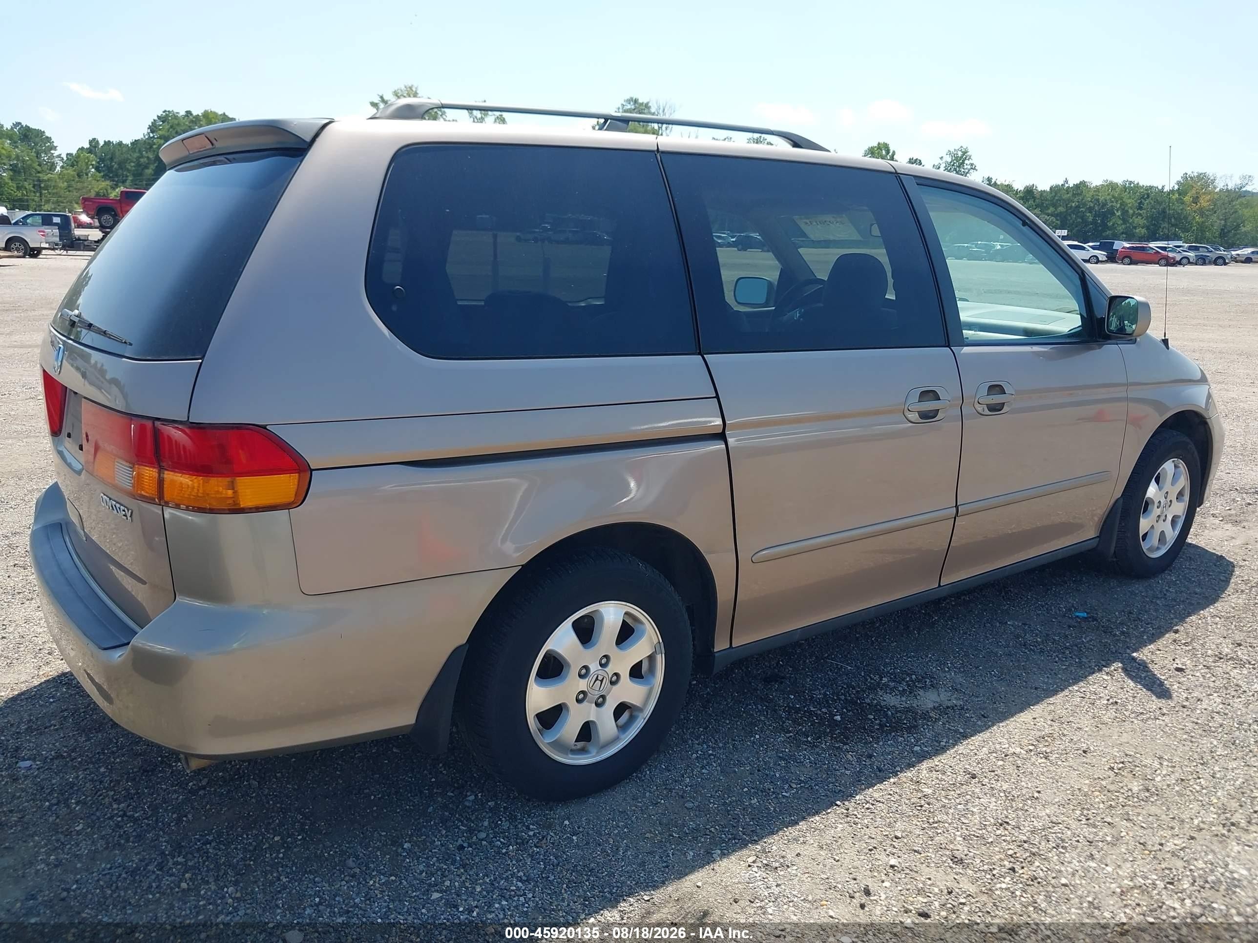 2003 Honda Odyssey Ex-l Бежевый vin: 5FNRL18943B107016