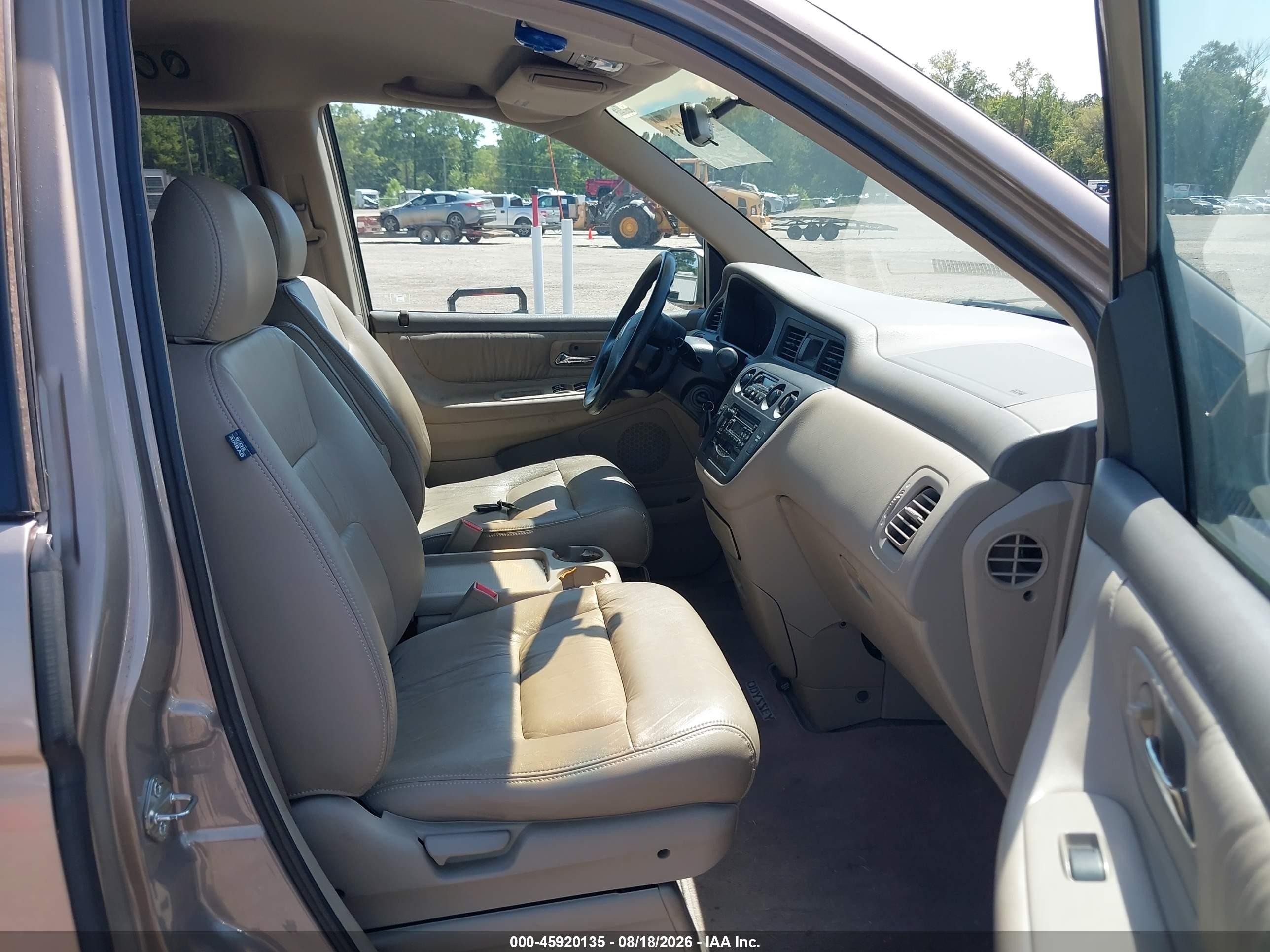 2003 Honda Odyssey Ex-l Бежевый vin: 5FNRL18943B107016