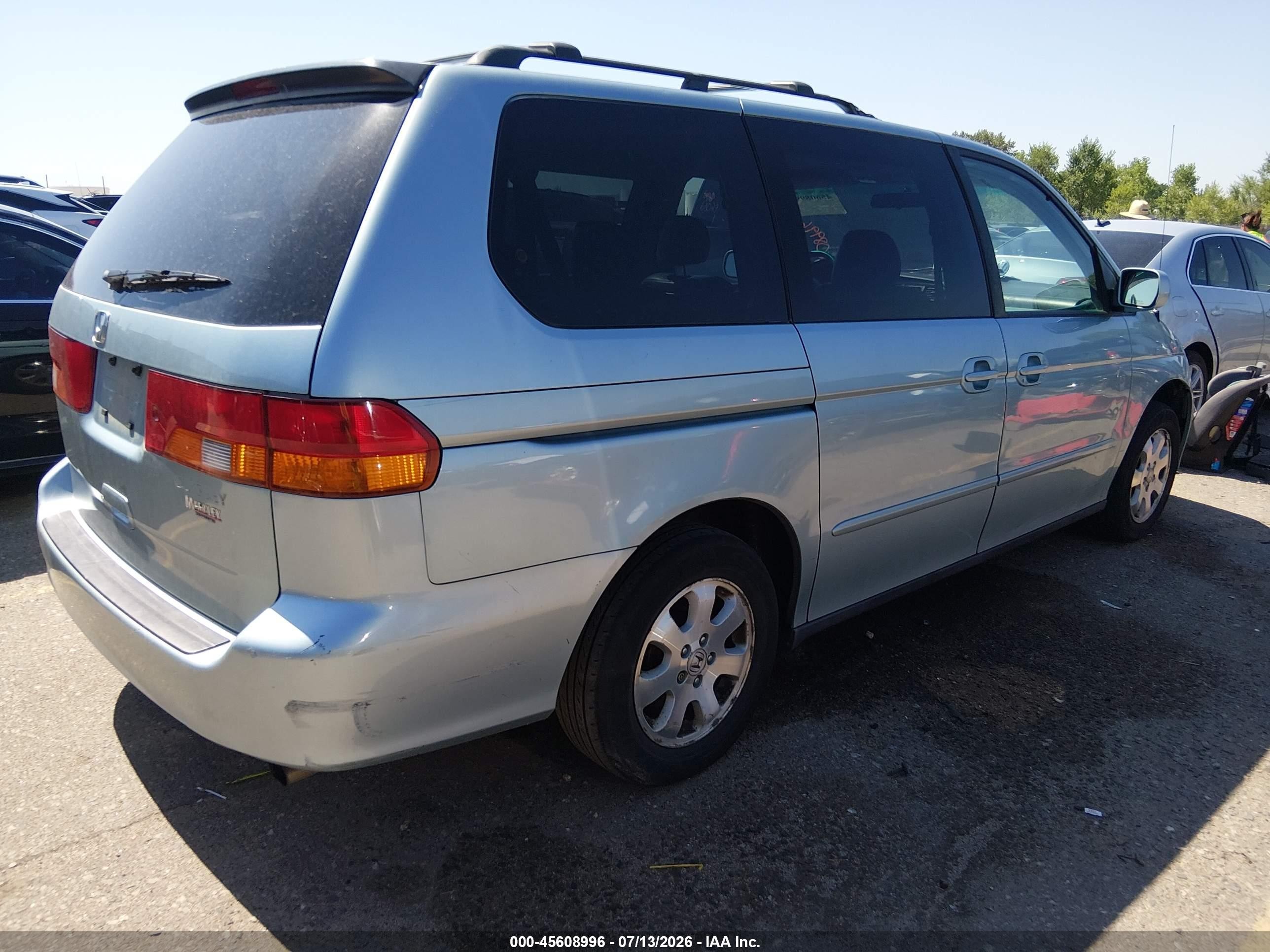 2004 Honda Odyssey Ex-l Blue vin: 5FNRL18944B030066