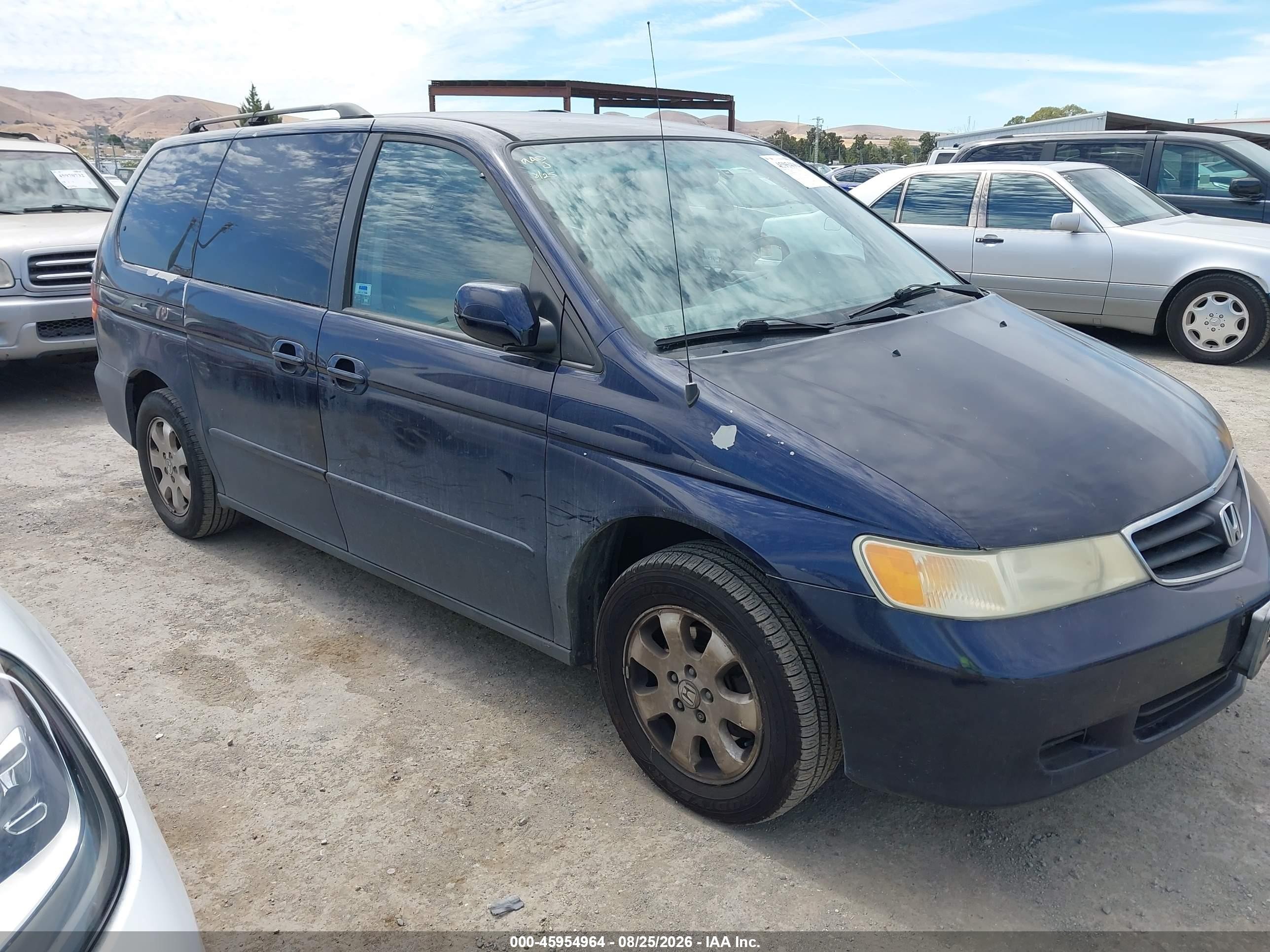 2004 Honda Odyssey Ex-l Синий vin: 5FNRL18944B067098