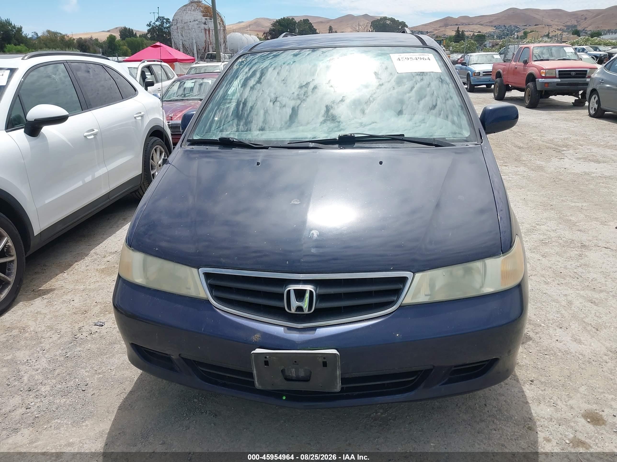 2004 Honda Odyssey Ex-l Синий vin: 5FNRL18944B067098