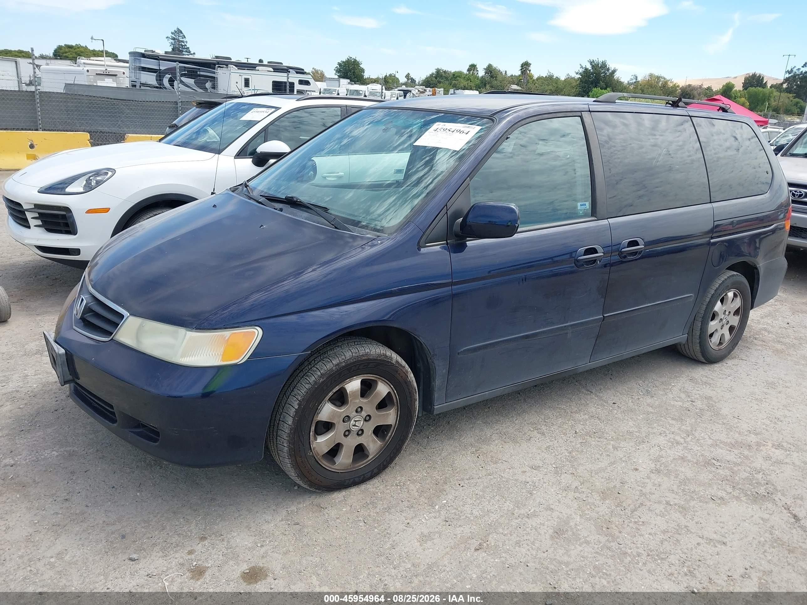 2004 Honda Odyssey Ex-l Синий vin: 5FNRL18944B067098