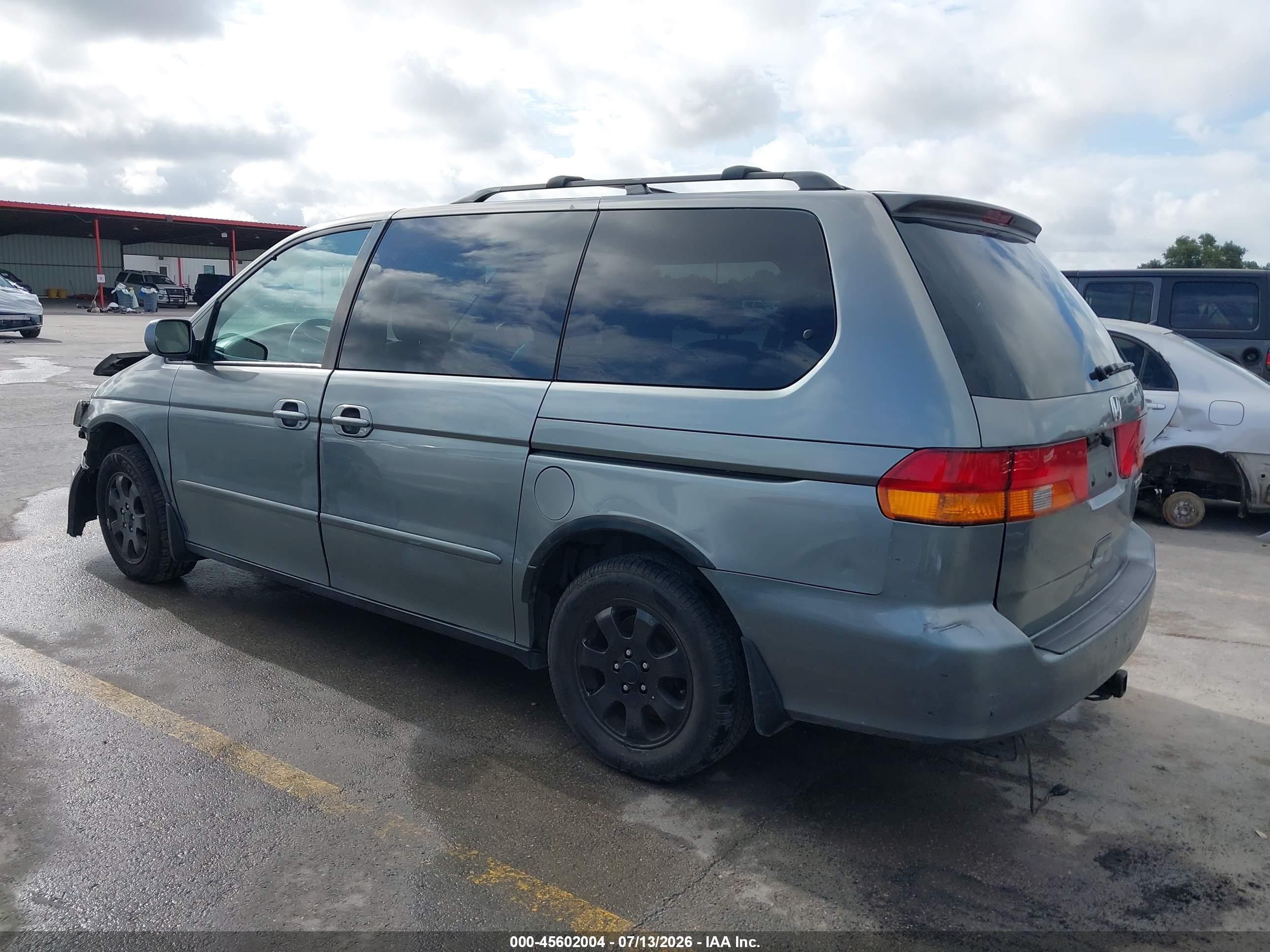 2002 Honda Odyssey Ex-l Gray vin: 5FNRL18952B041090