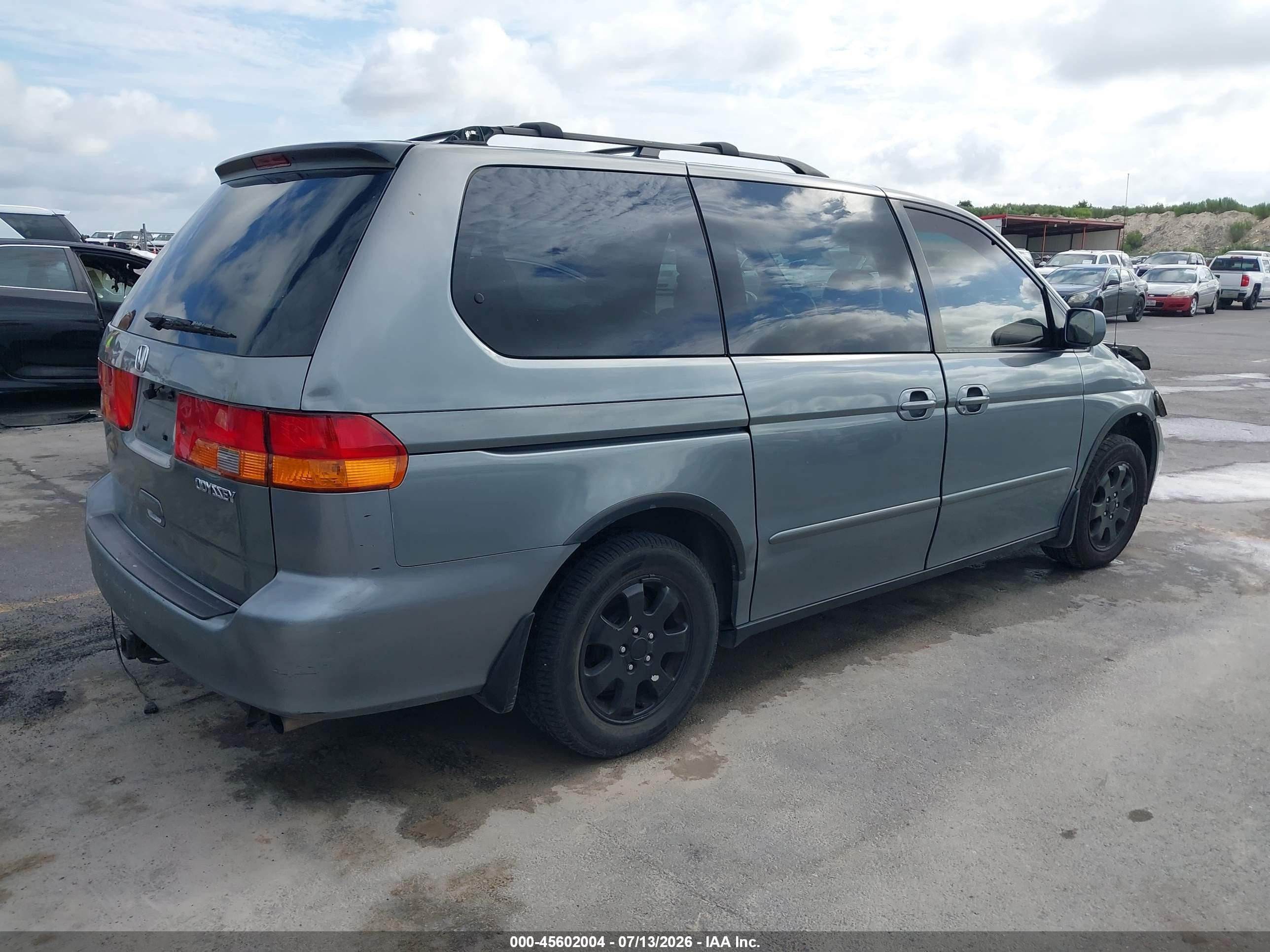 2002 Honda Odyssey Ex-l Gray vin: 5FNRL18952B041090