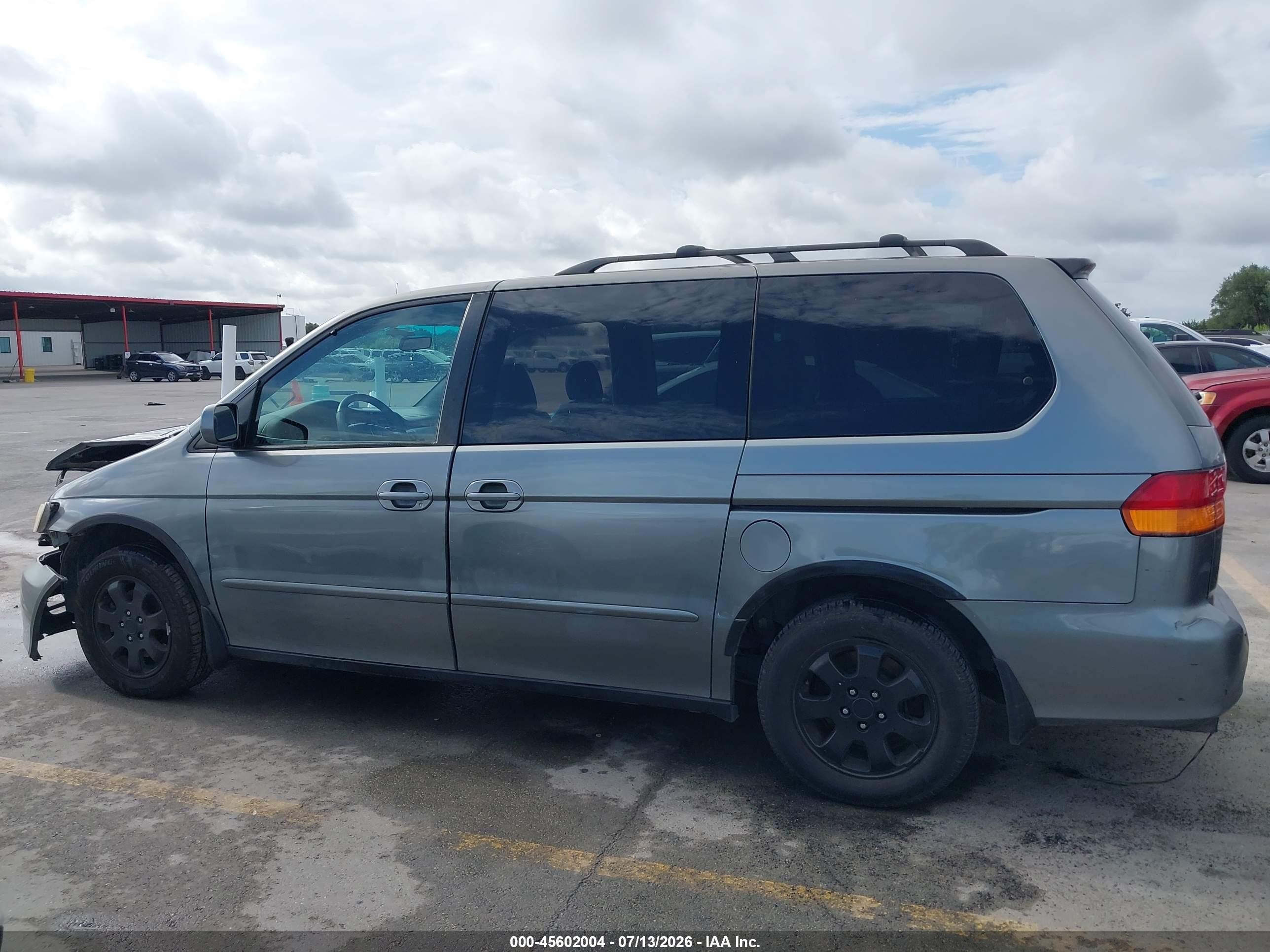 2002 Honda Odyssey Ex-l Gray vin: 5FNRL18952B041090