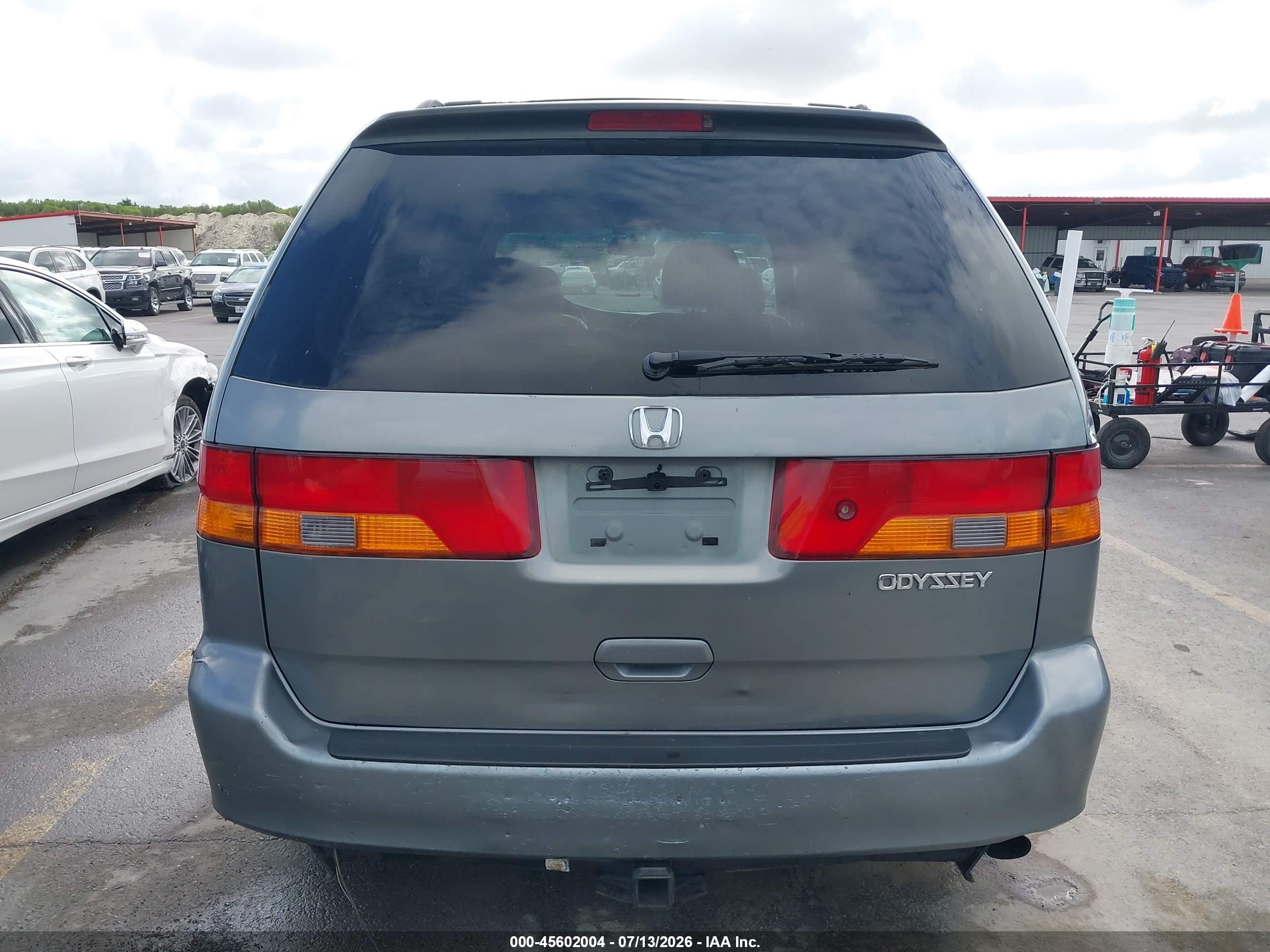 2002 Honda Odyssey Ex-l Gray vin: 5FNRL18952B041090