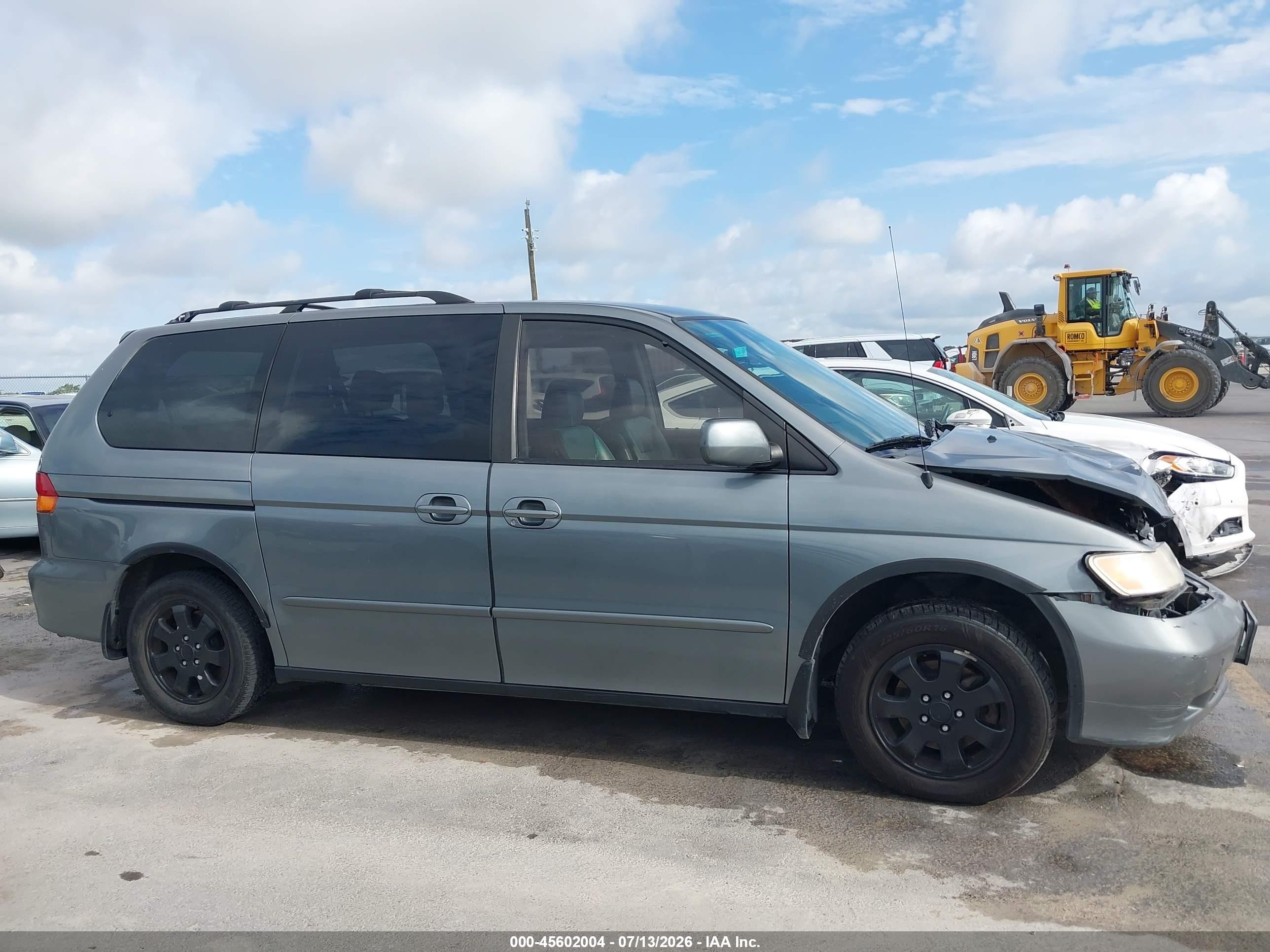 2002 Honda Odyssey Ex-l Gray vin: 5FNRL18952B041090