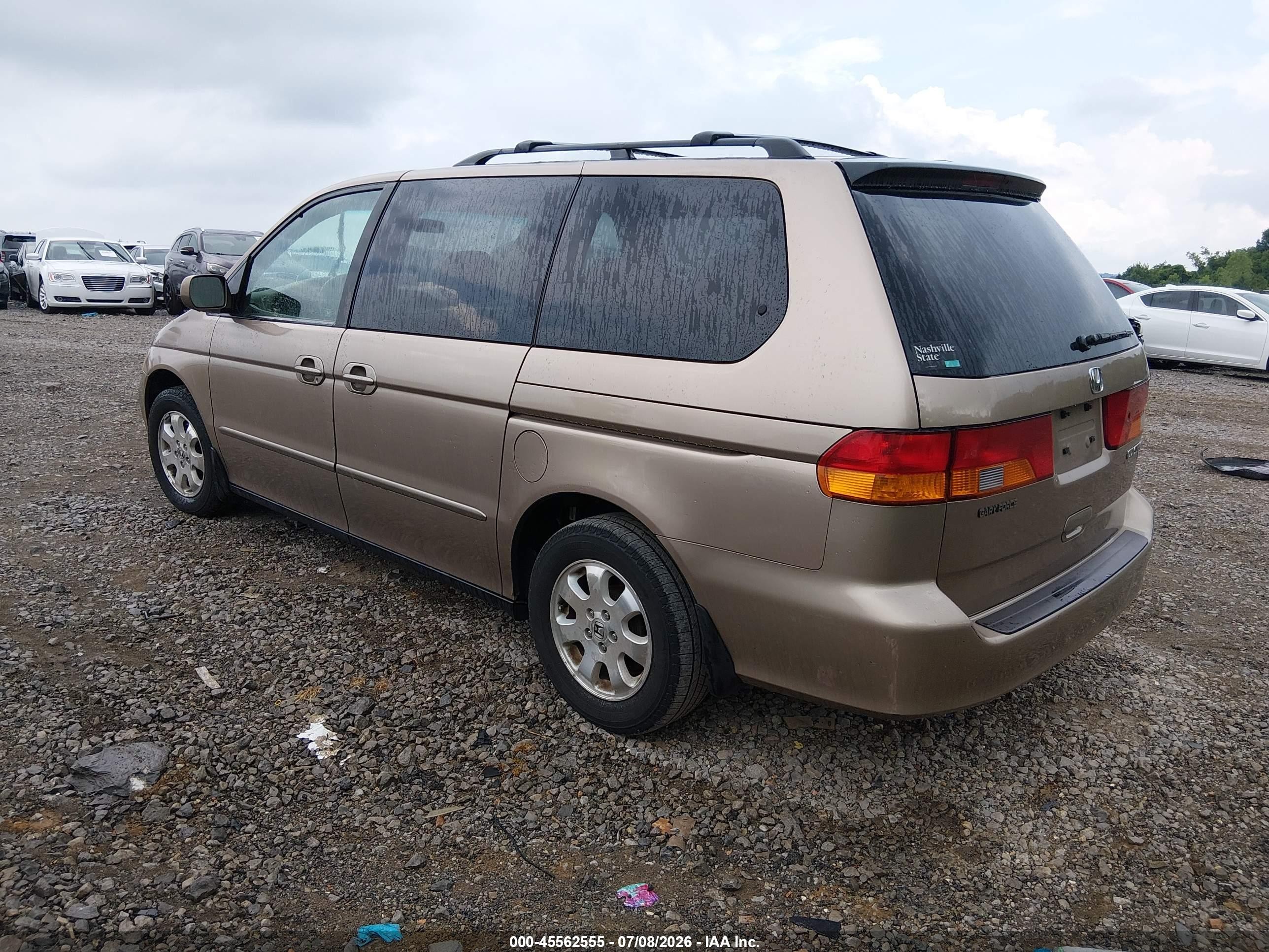 2003 Honda Odyssey Ex-l Gold vin: 5FNRL18953B018586