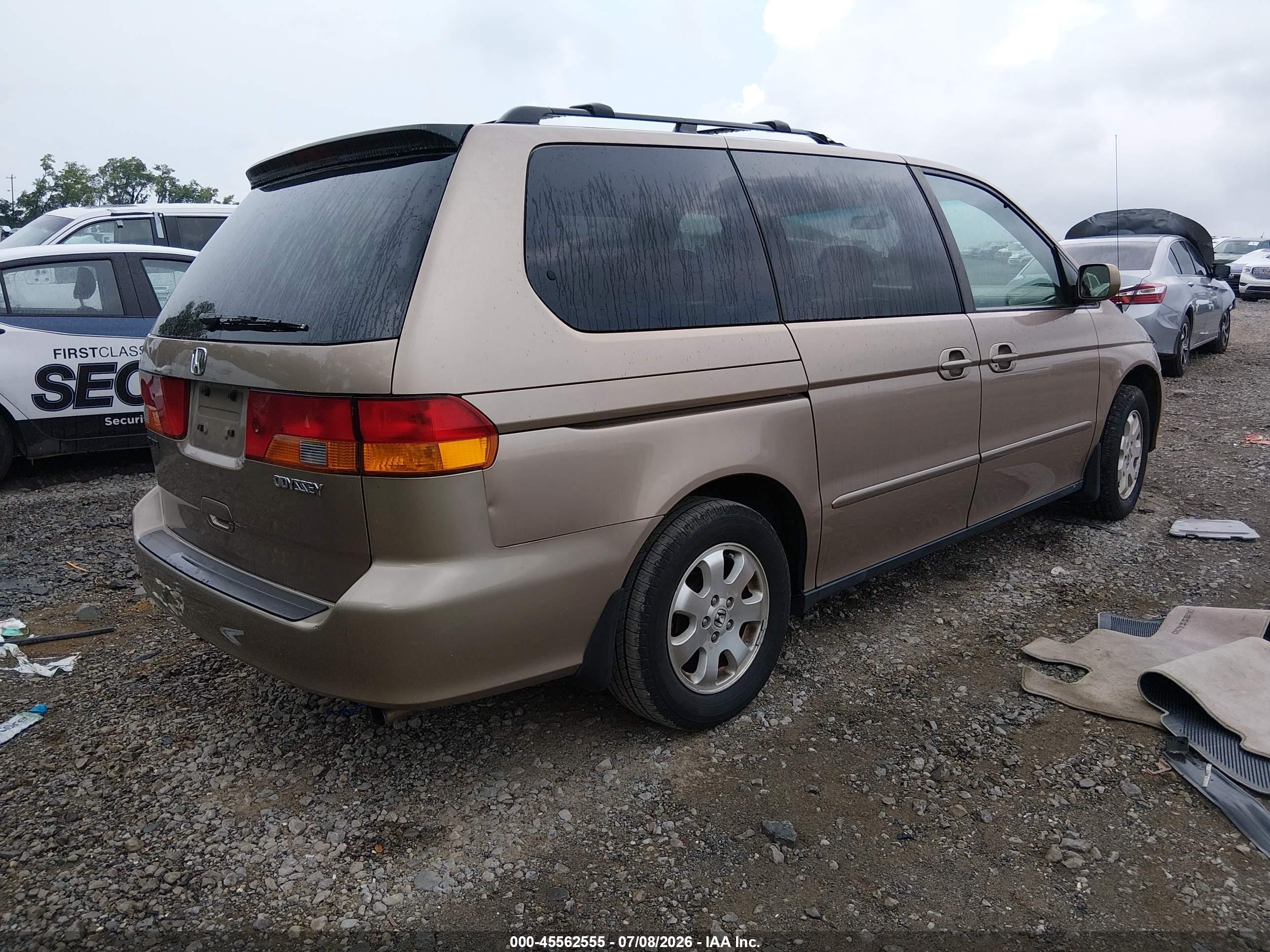 2003 Honda Odyssey Ex-l Gold vin: 5FNRL18953B018586