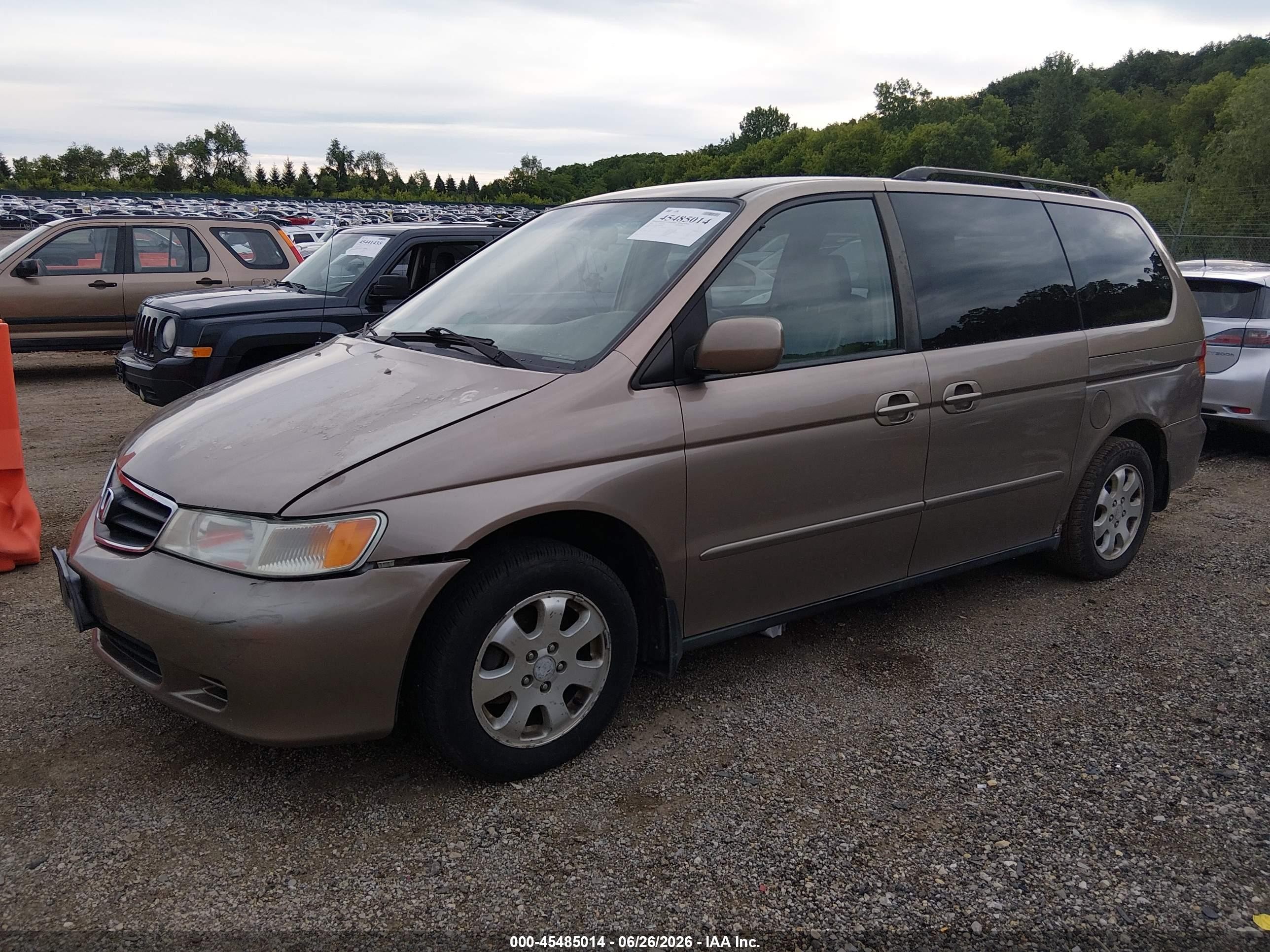 2003 Honda Odyssey Ex-l Gold vin: 5FNRL18953B060708
