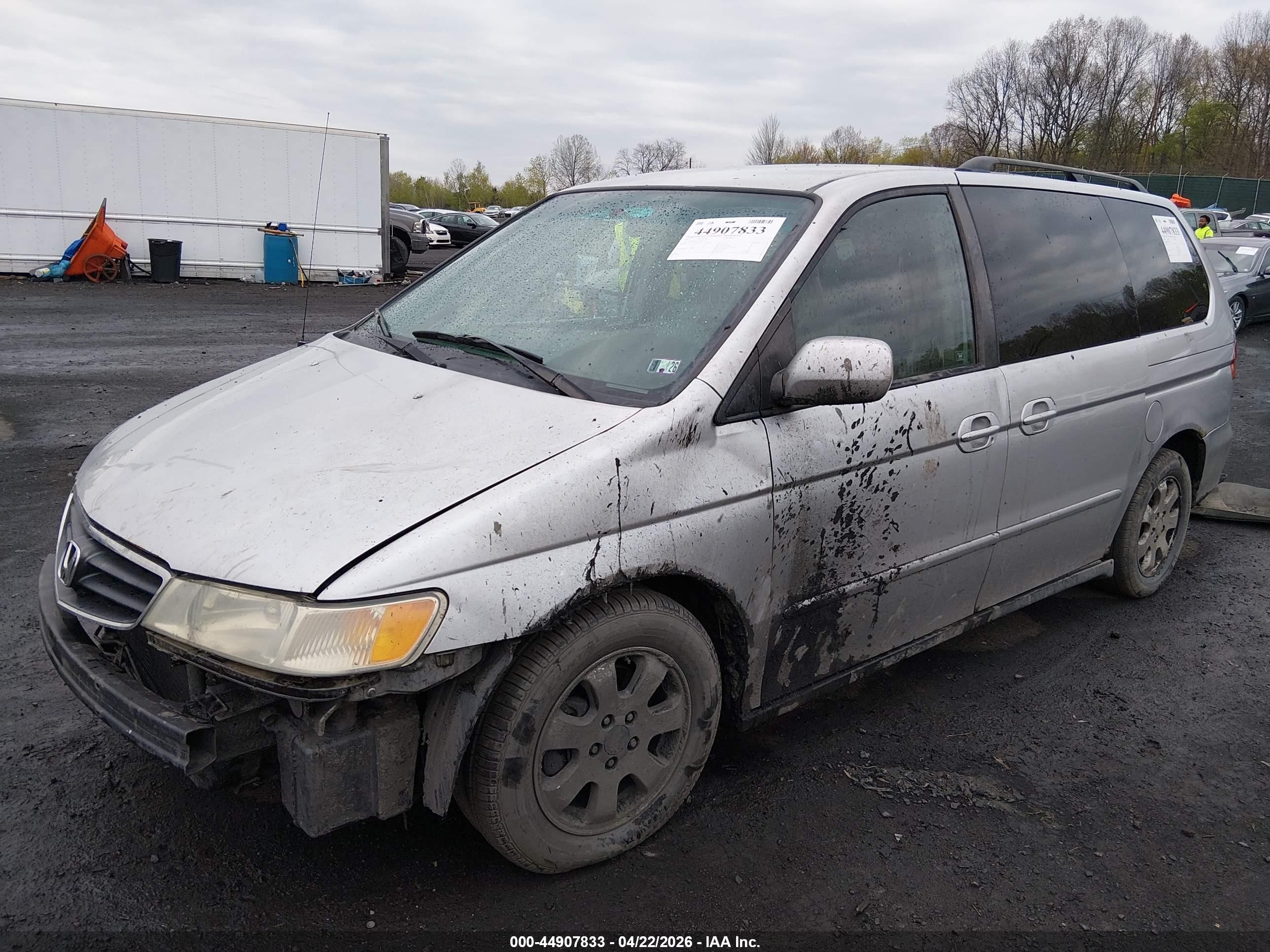2003 Honda Odyssey Ex-l Silver vin: 5FNRL18953B083132