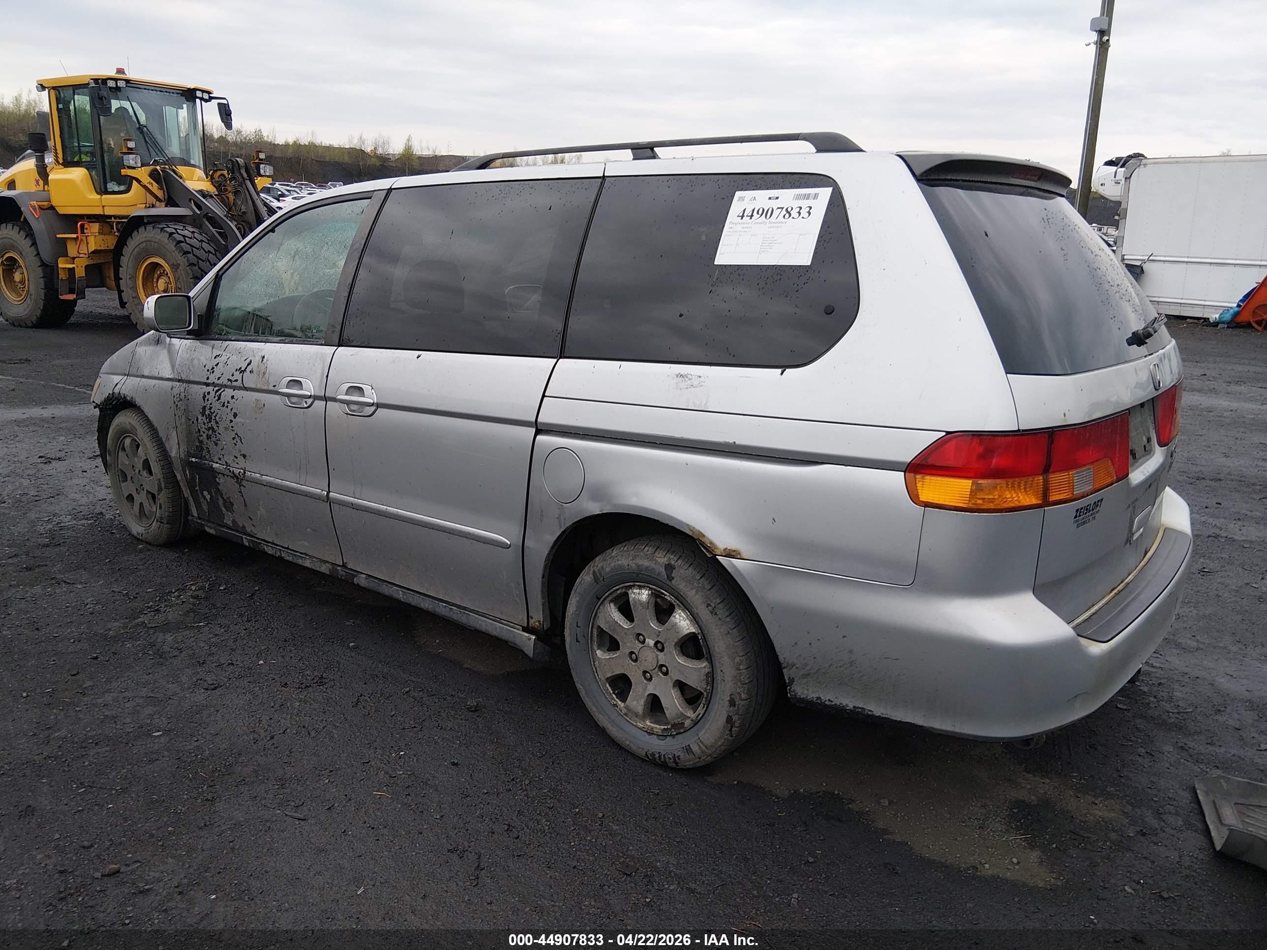 2003 Honda Odyssey Ex-l Silver vin: 5FNRL18953B083132