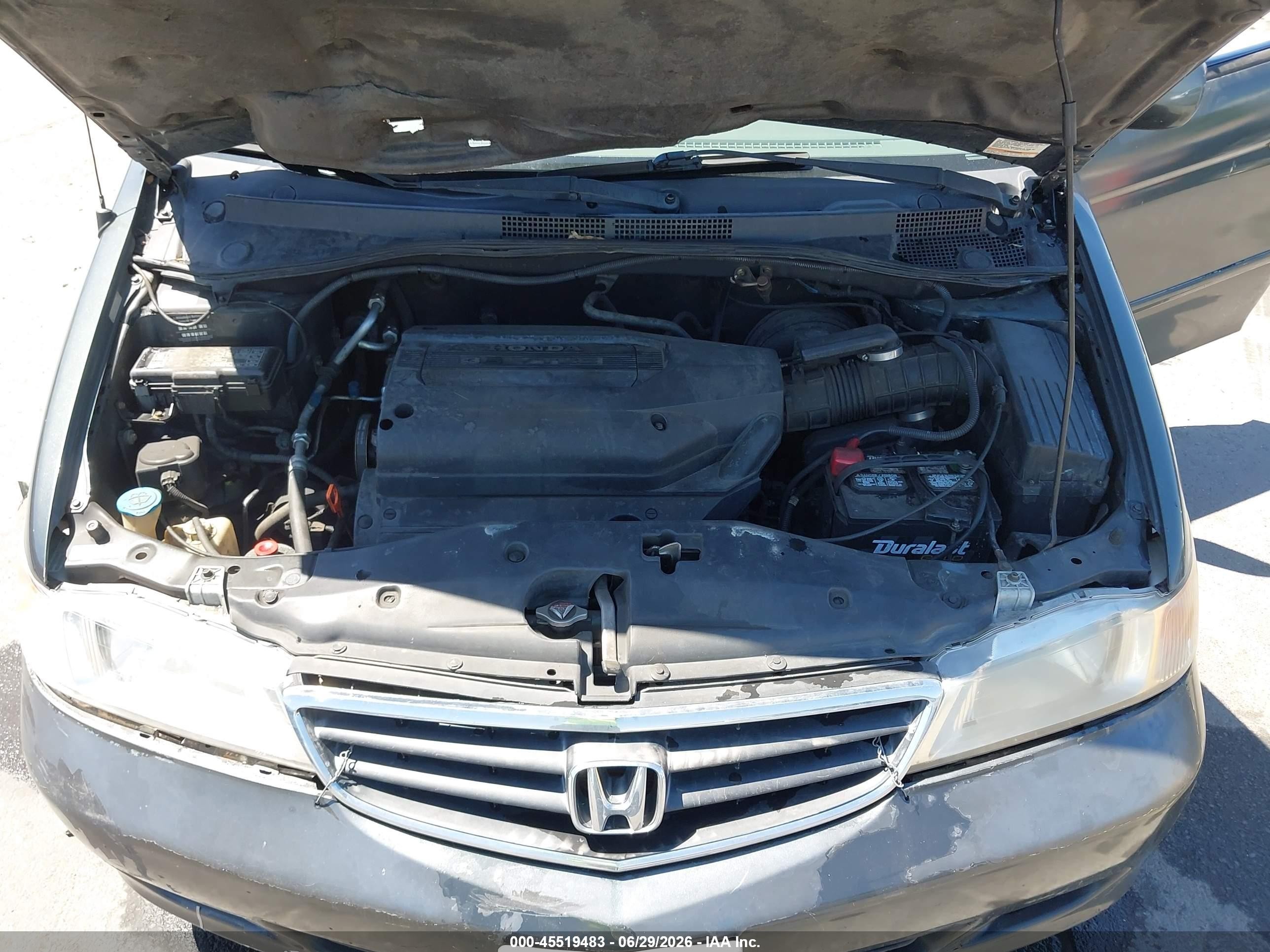 2003 Honda Odyssey Ex-l Gray vin: 5FNRL18963B115179