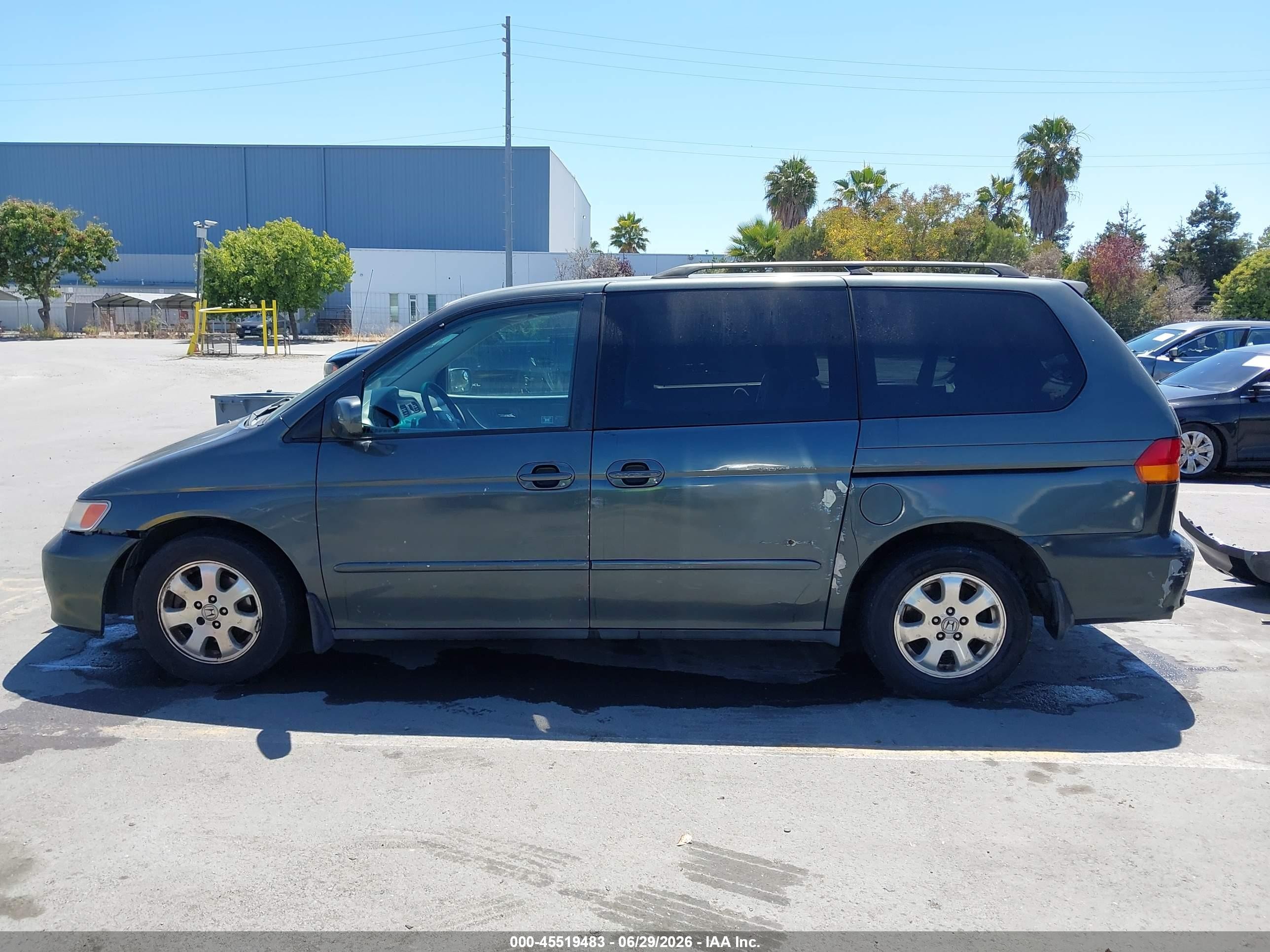 2003 Honda Odyssey Ex-l Gray vin: 5FNRL18963B115179