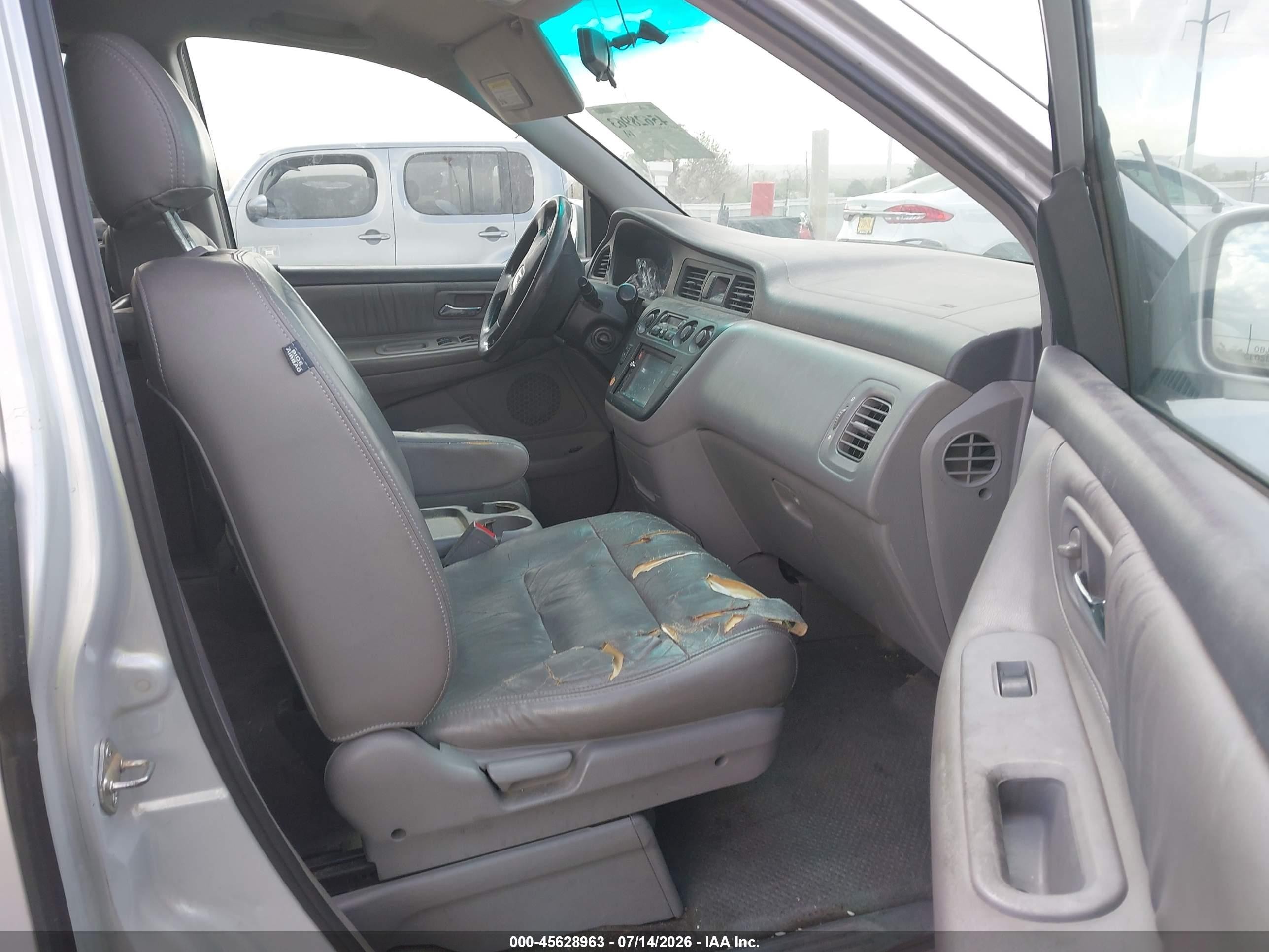 2003 Honda Odyssey Ex-l Silver vin: 5FNRL18963B157965