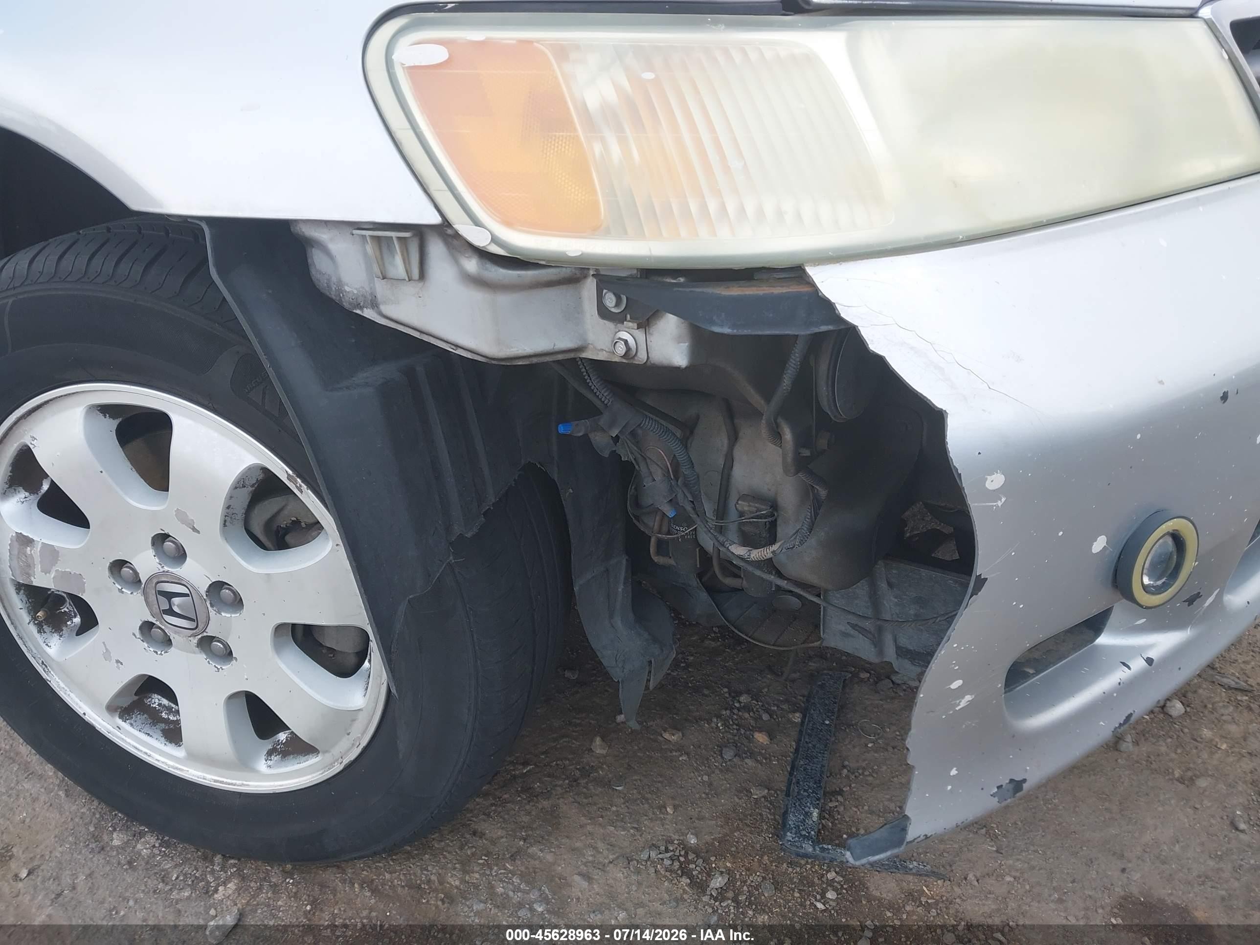 2003 Honda Odyssey Ex-l Silver vin: 5FNRL18963B157965