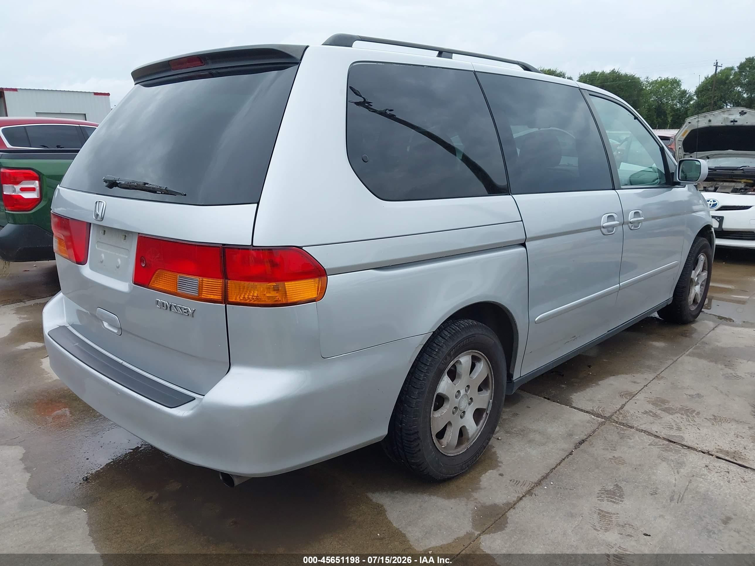 2003 Honda Odyssey Ex-l Silver vin: 5FNRL18973B064579
