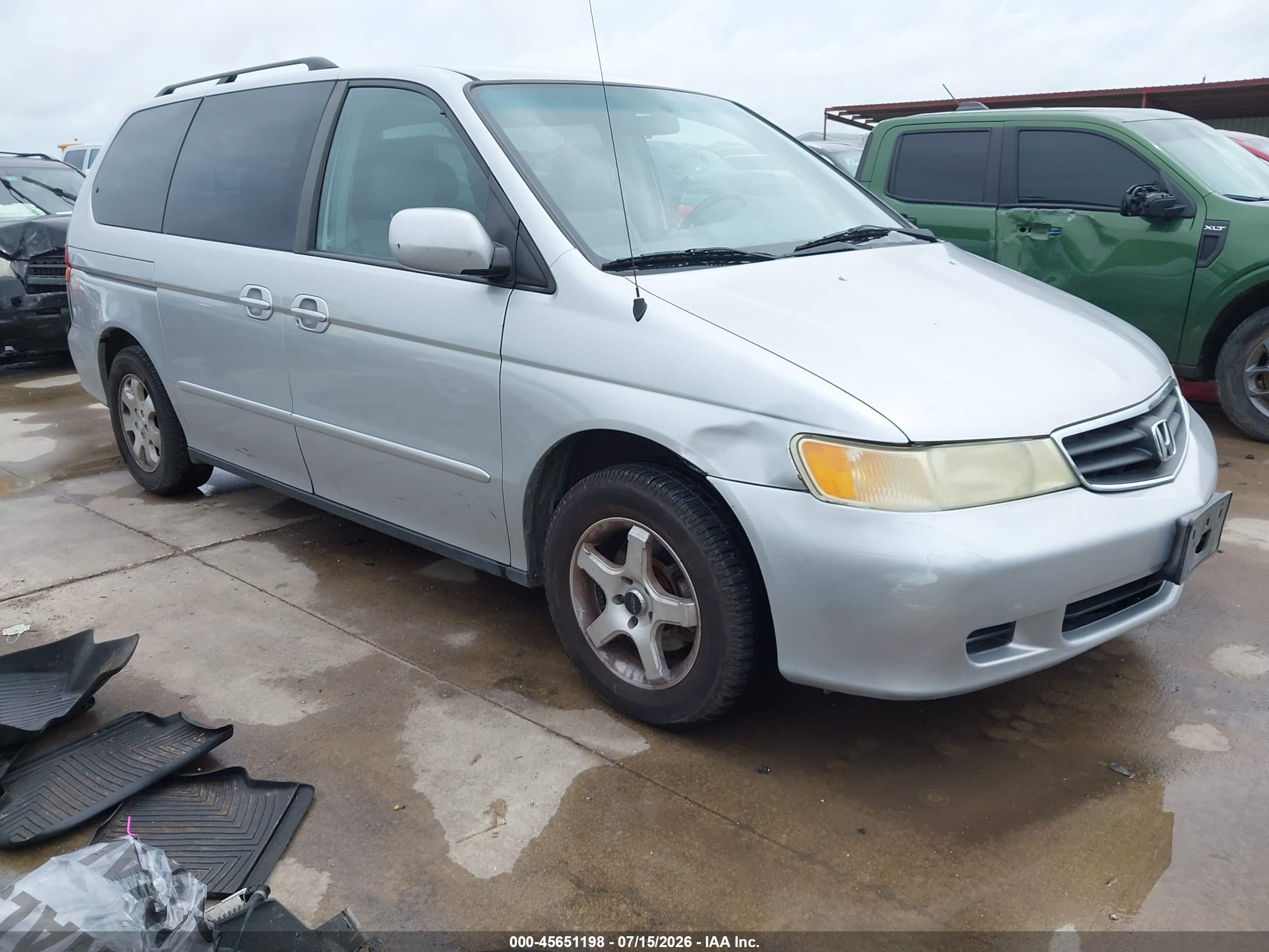 2003 Honda Odyssey Ex-l Silver vin: 5FNRL18973B064579