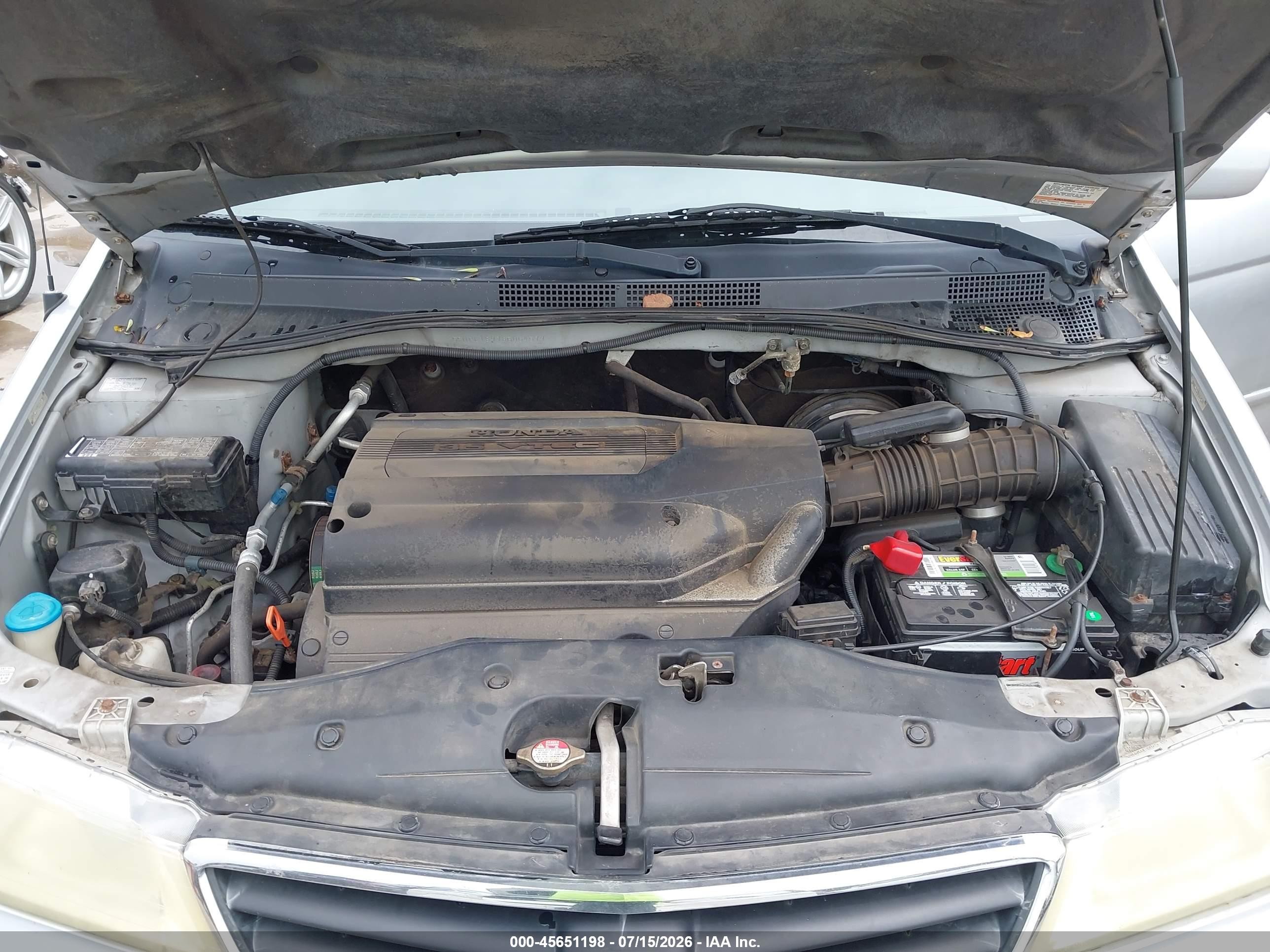 2003 Honda Odyssey Ex-l Silver vin: 5FNRL18973B064579