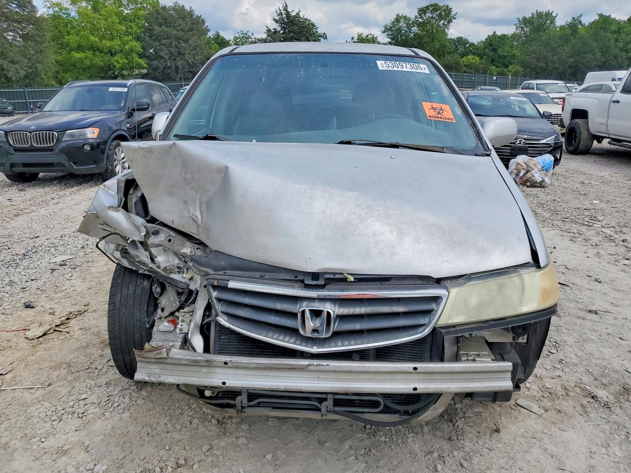 2003 Honda Odyssey Exl Silver vin: 5FNRL18973B087554
