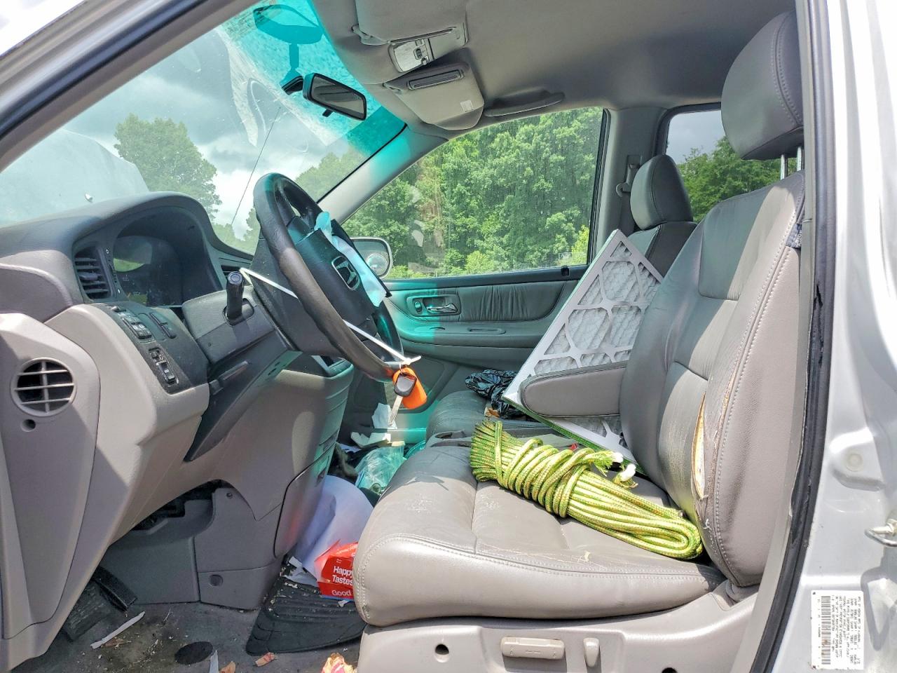 2003 Honda Odyssey Exl Silver vin: 5FNRL18973B087554