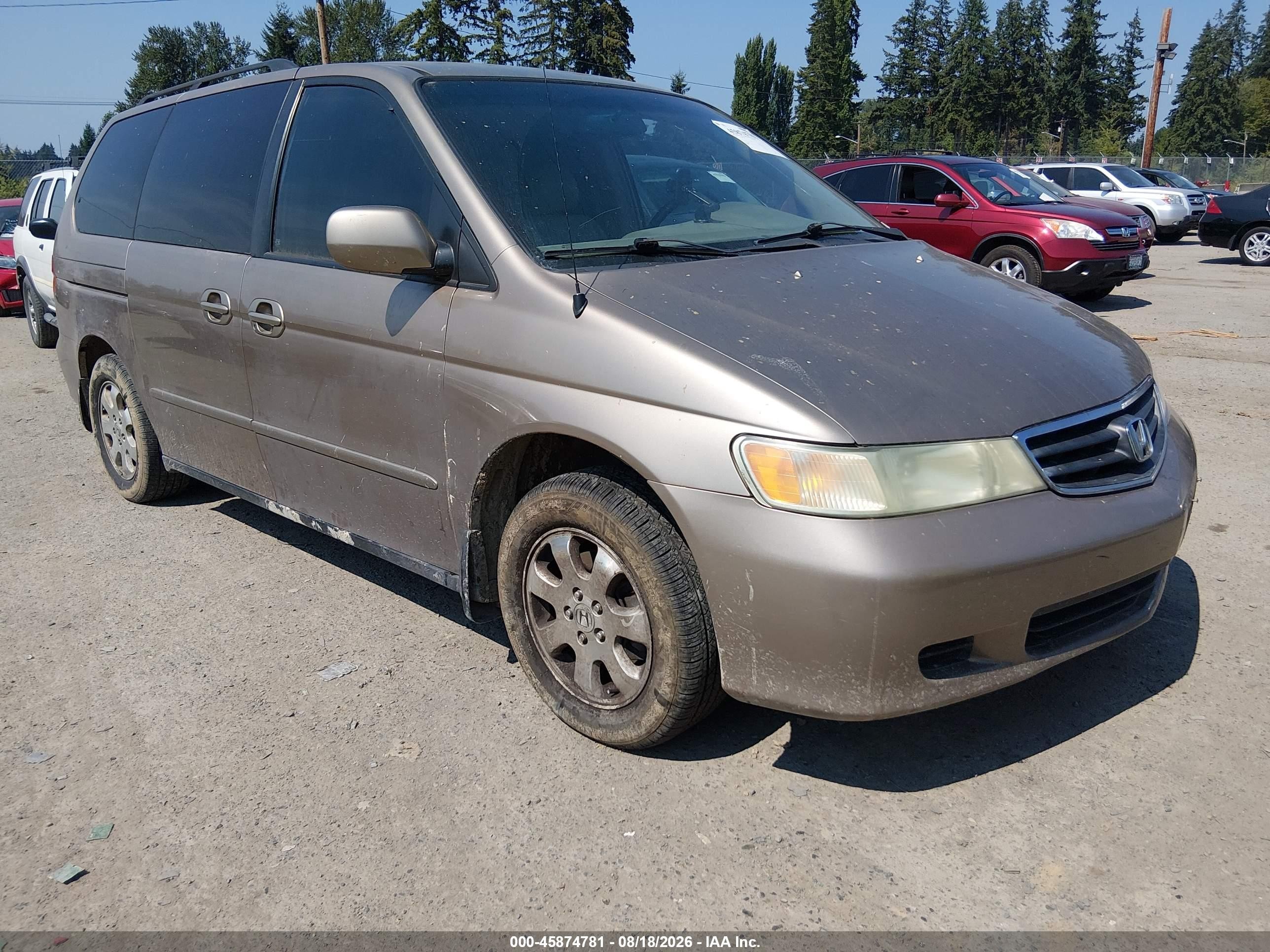 2004 Honda Odyssey Ex-l Gold vin: 5FNRL18974B002794