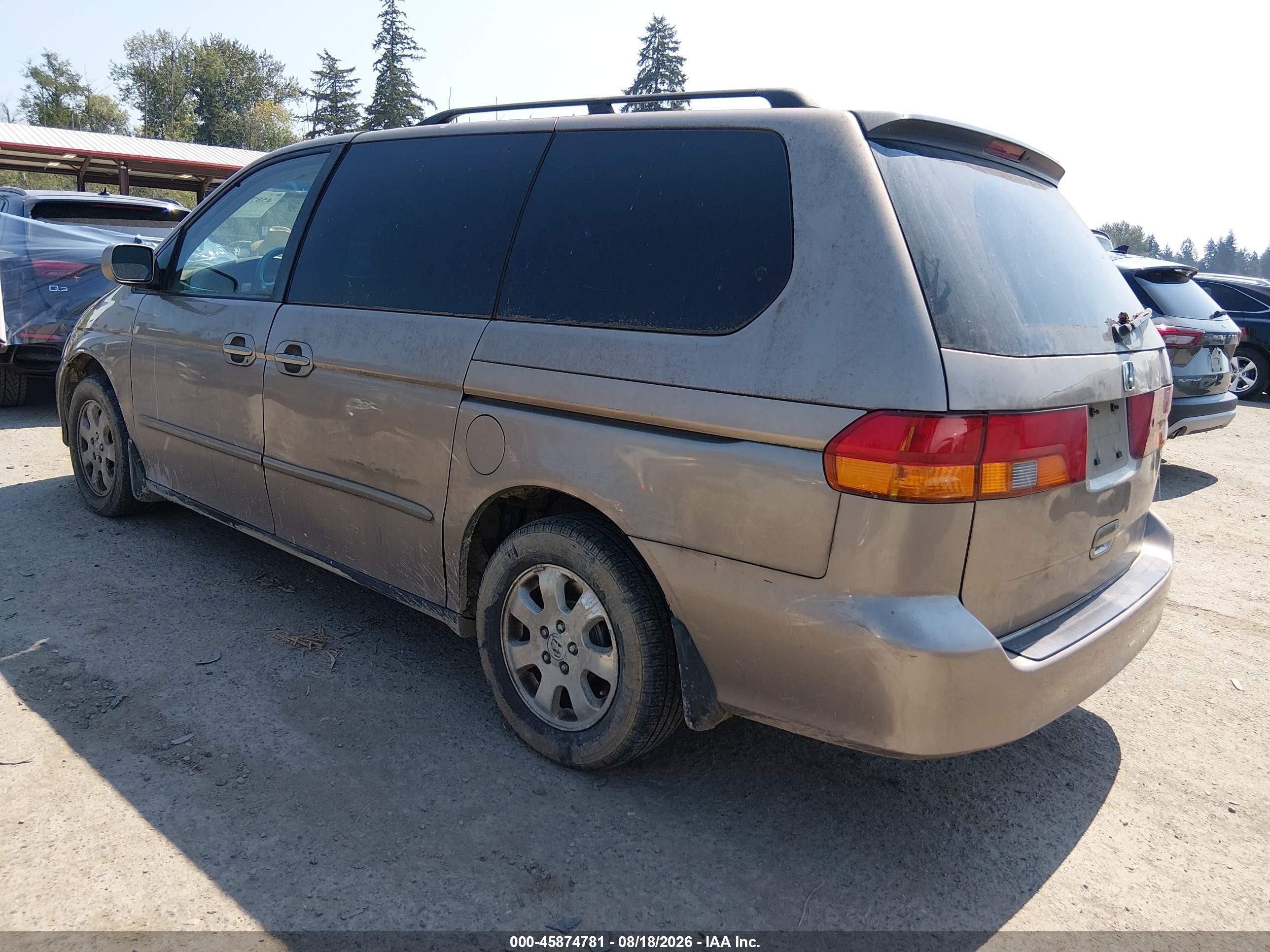 2004 Honda Odyssey Ex-l Gold vin: 5FNRL18974B002794