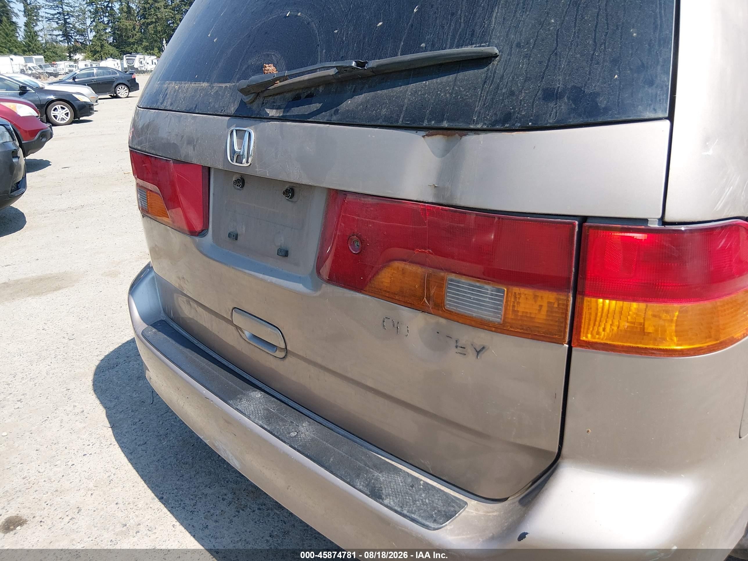 2004 Honda Odyssey Ex-l Gold vin: 5FNRL18974B002794