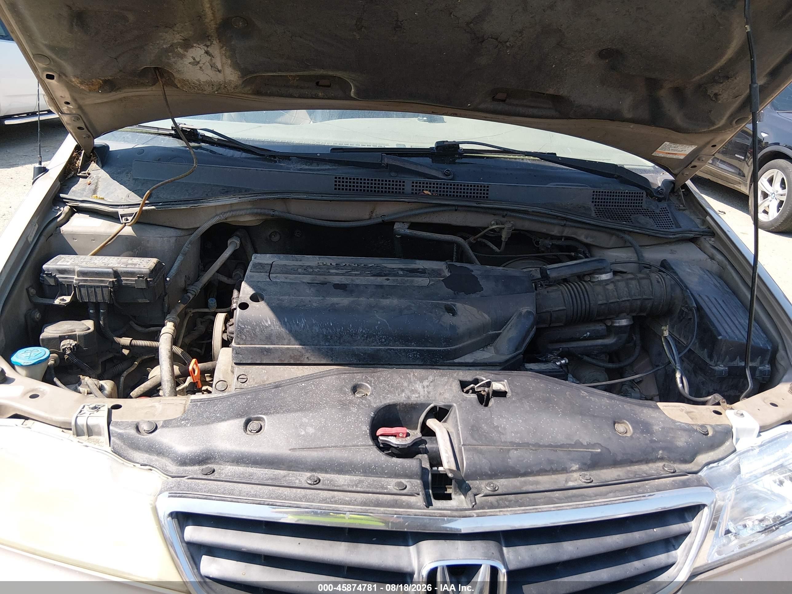 2004 Honda Odyssey Ex-l Gold vin: 5FNRL18974B002794