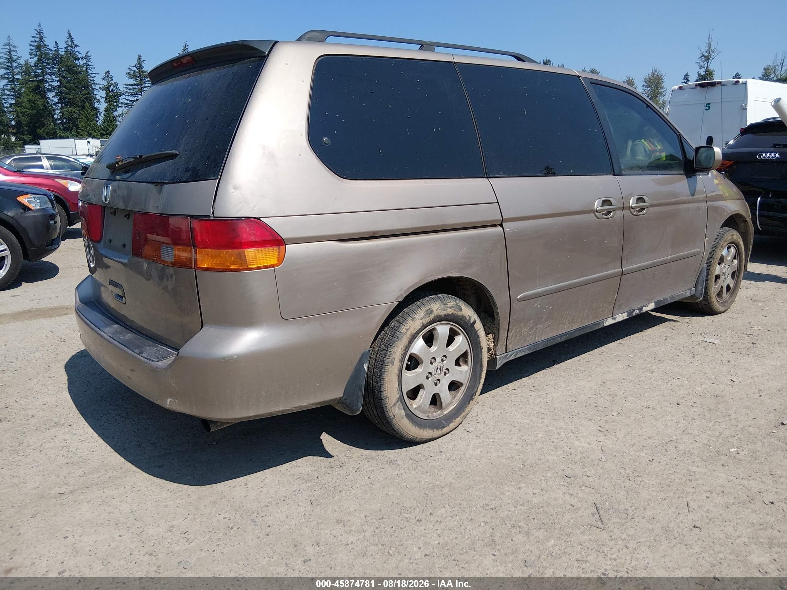 2004 Honda Odyssey Ex-l Gold vin: 5FNRL18974B002794