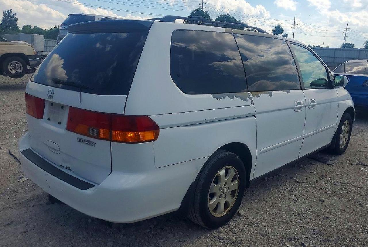 2004 Honda Odyssey Exl White vin: 5FNRL18974B064051