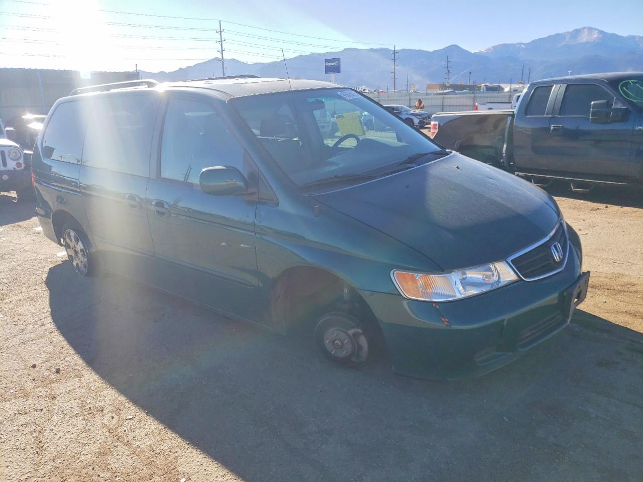 2002 Honda Odyssey Exl Green vin: 5FNRL18982B009248