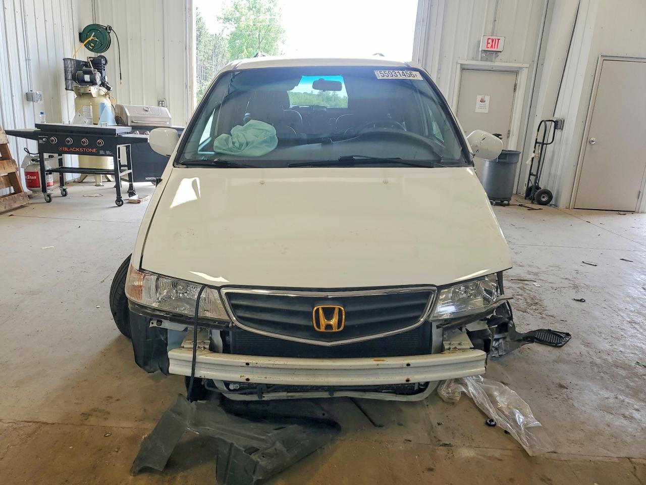 2003 Honda Odyssey Exl White vin: 5FNRL18983B022017