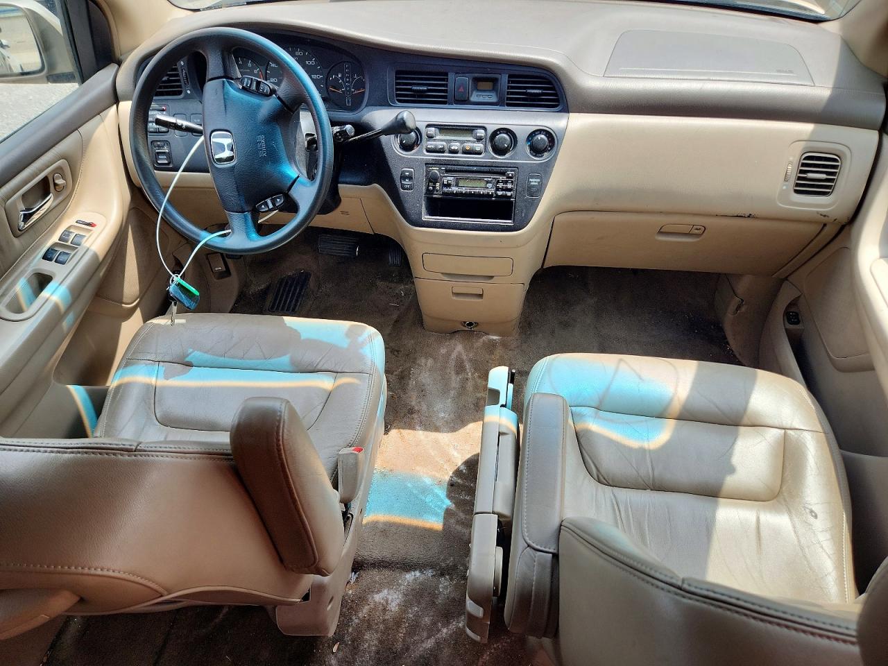 2003 Honda Odyssey Exl Tan vin: 5FNRL18983B045734