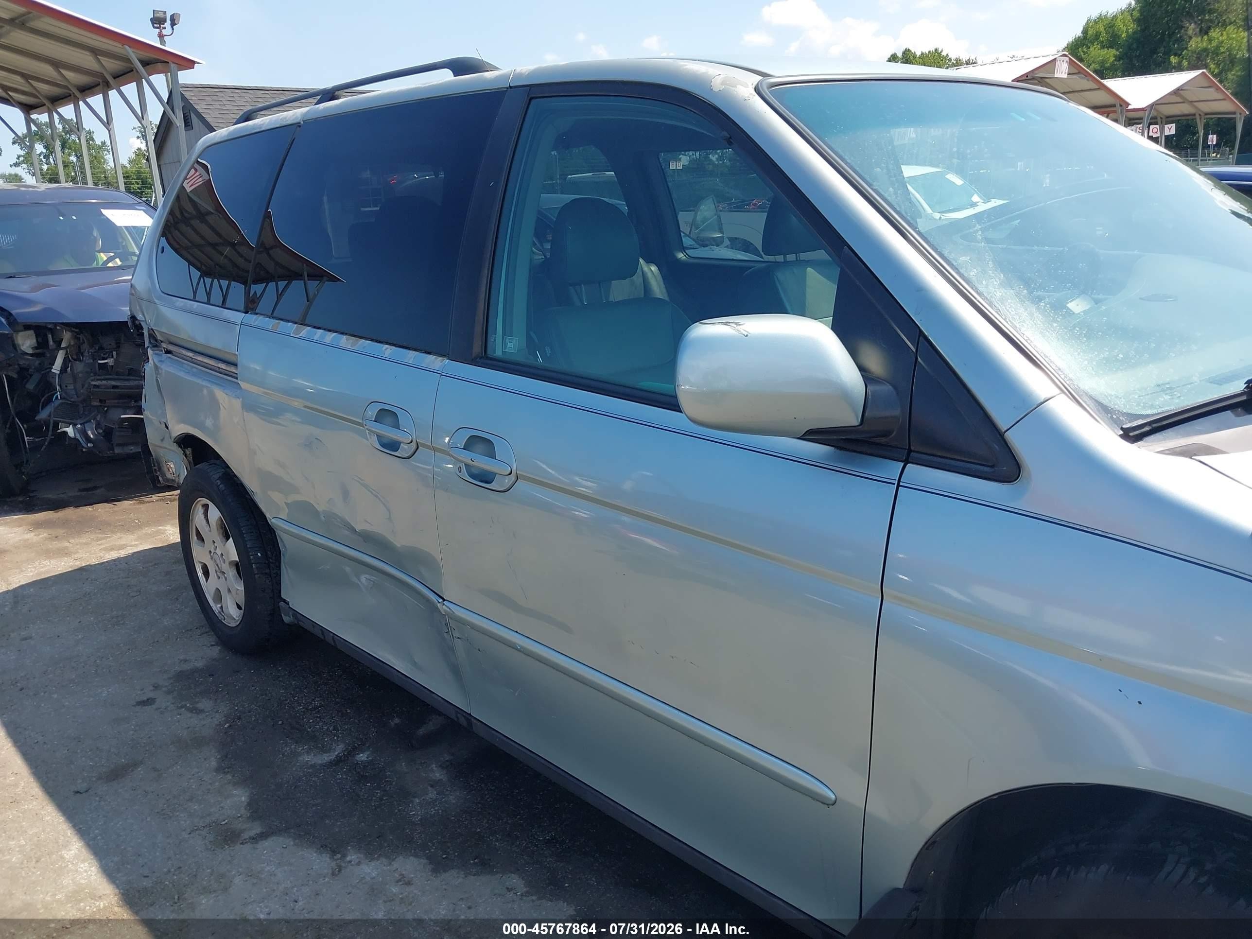 2003 Honda Odyssey Ex-l Light Blue vin: 5FNRL18983B098806