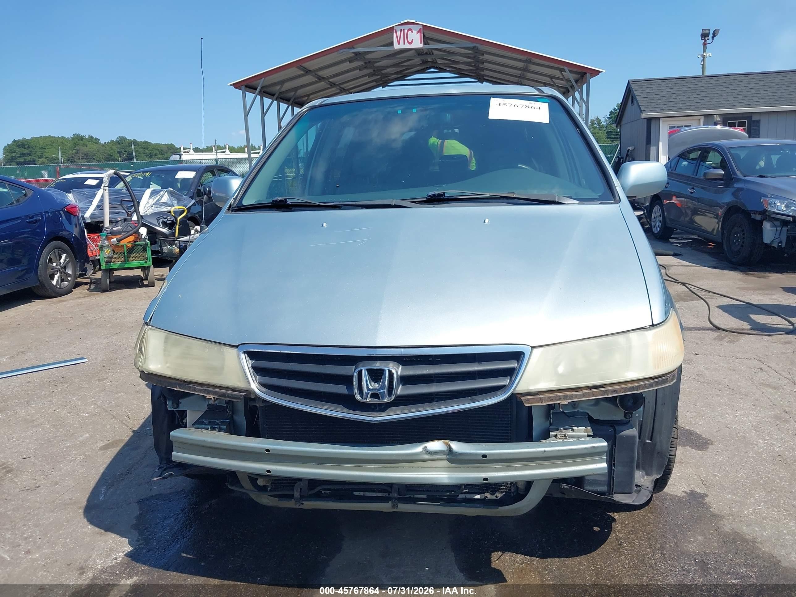 2003 Honda Odyssey Ex-l Light Blue vin: 5FNRL18983B098806