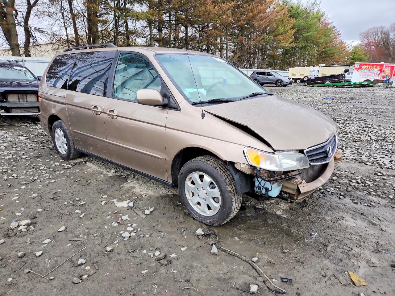 2003 Honda Odyssey Exl Silver vin: 5FNRL18983B122215