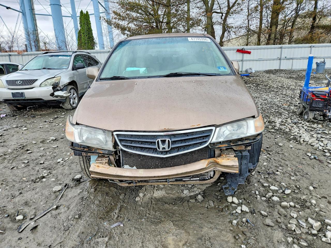 2003 Honda Odyssey Exl Silver vin: 5FNRL18983B122215