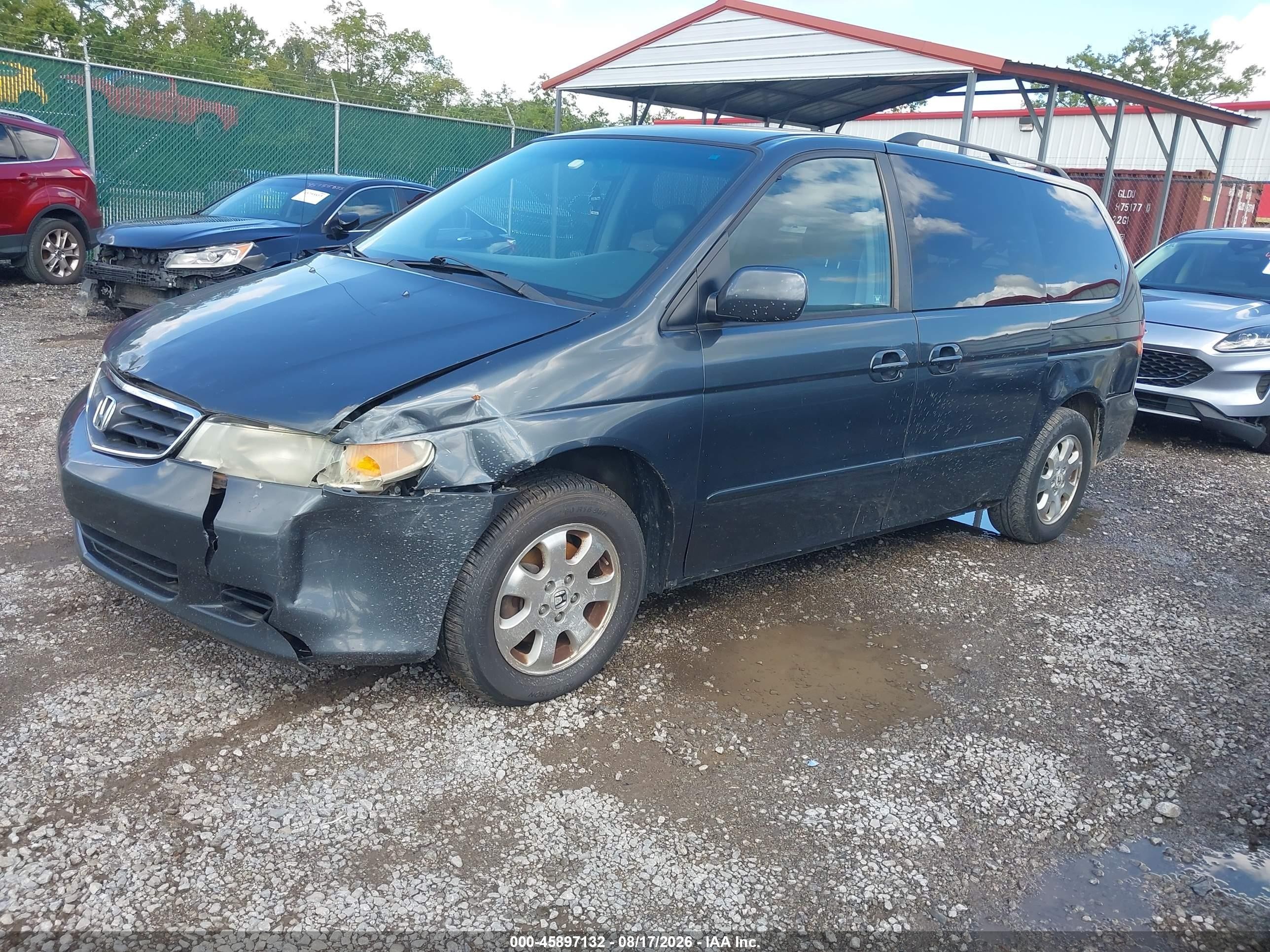 2004 Honda Odyssey Ex-l Green vin: 5FNRL18984B009415