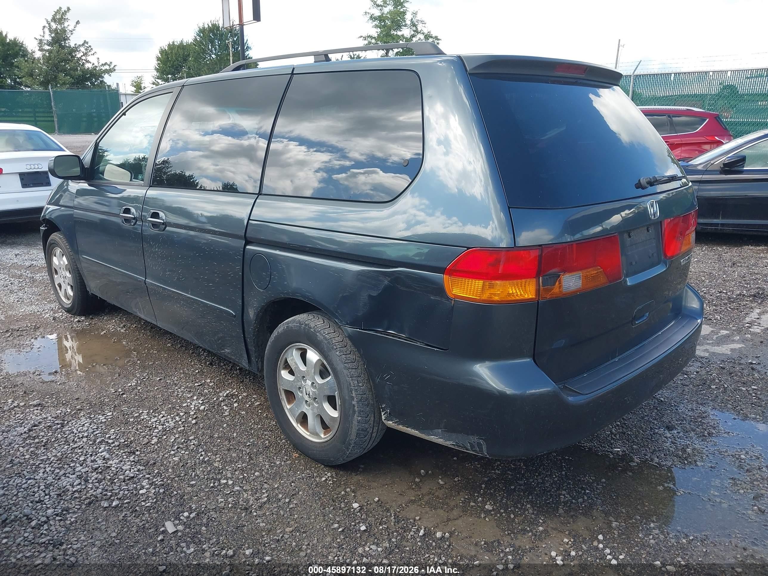 2004 Honda Odyssey Ex-l Green vin: 5FNRL18984B009415