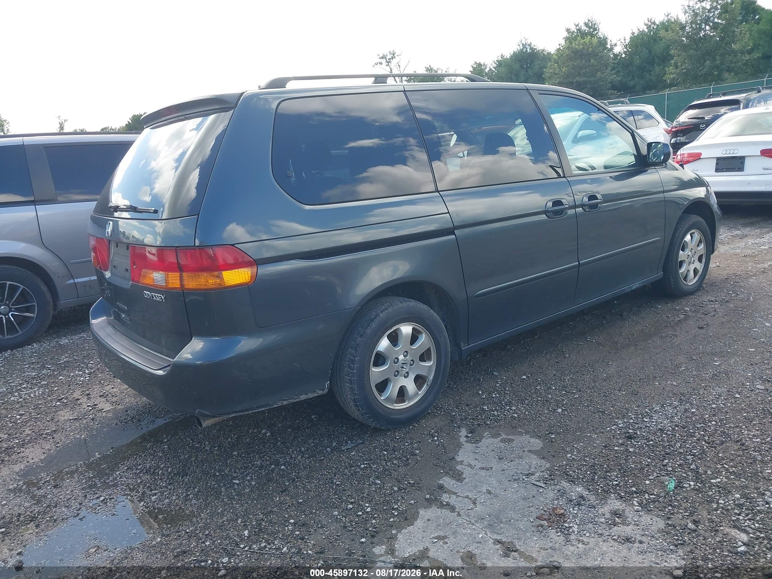 2004 Honda Odyssey Ex-l Green vin: 5FNRL18984B009415