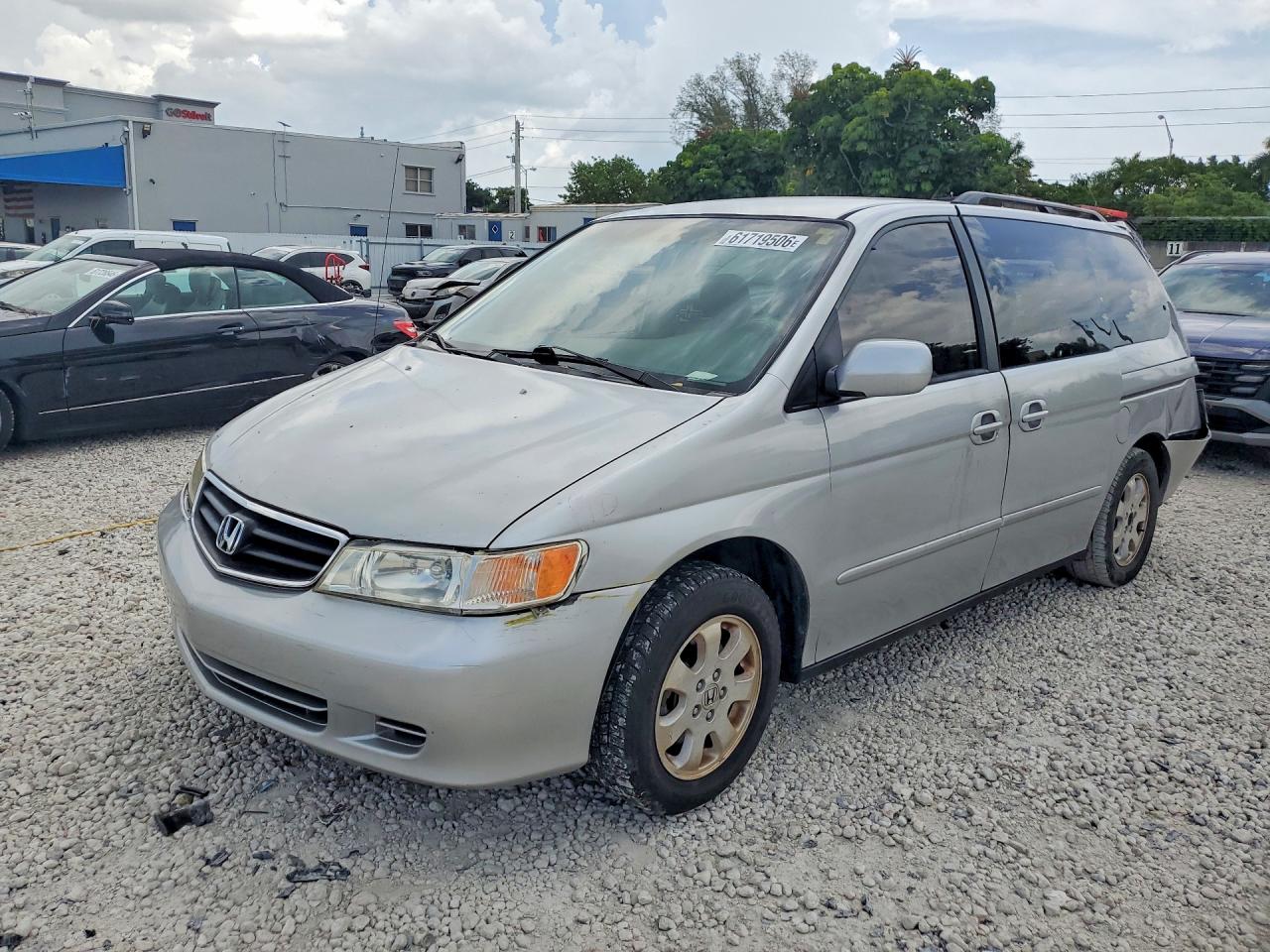 2002 Honda Odyssey Exl Silver vin: 5FNRL18992B039925