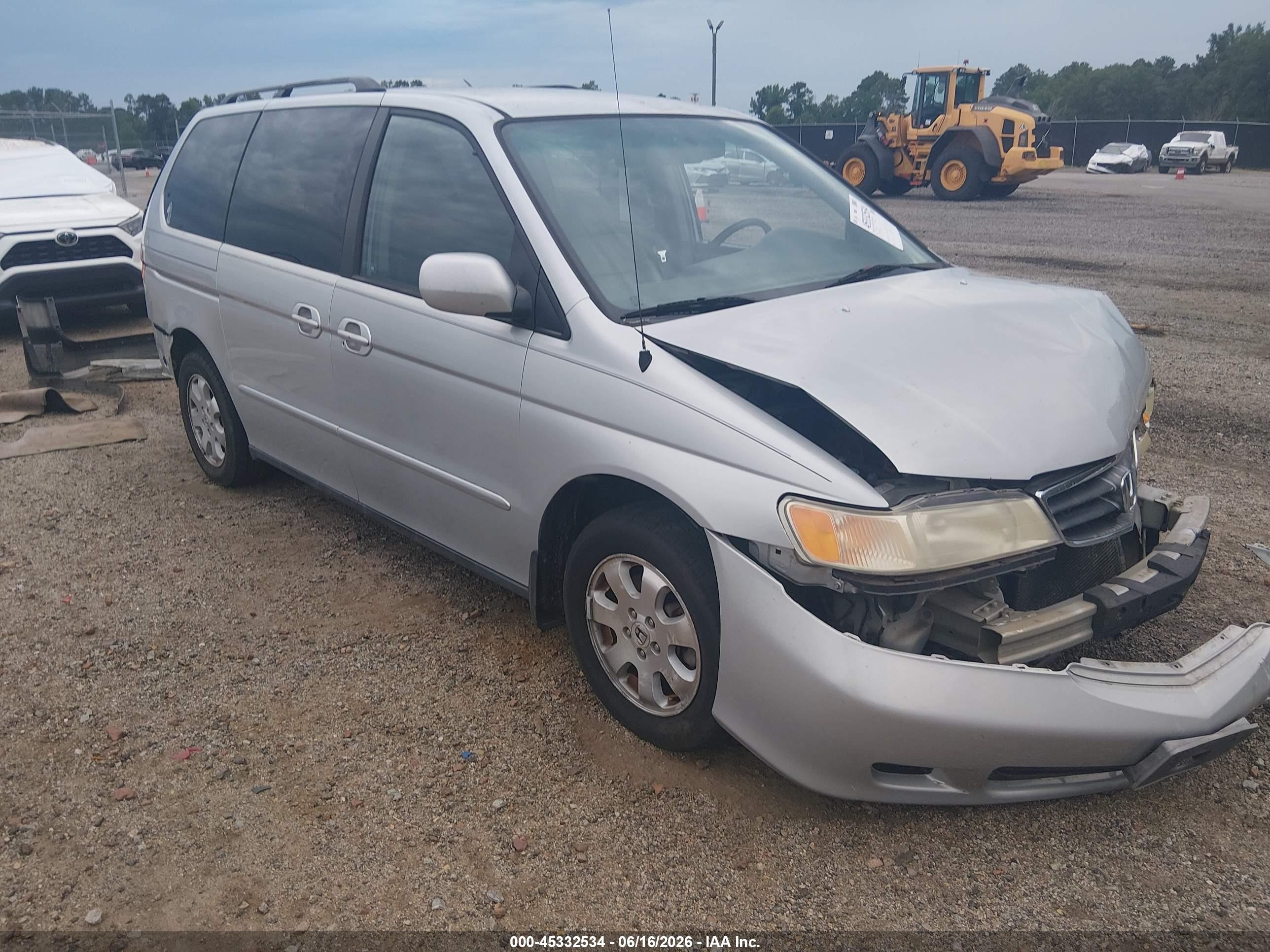 2004 Honda Odyssey Ex-l Gray vin: 5FNRL18994B076489