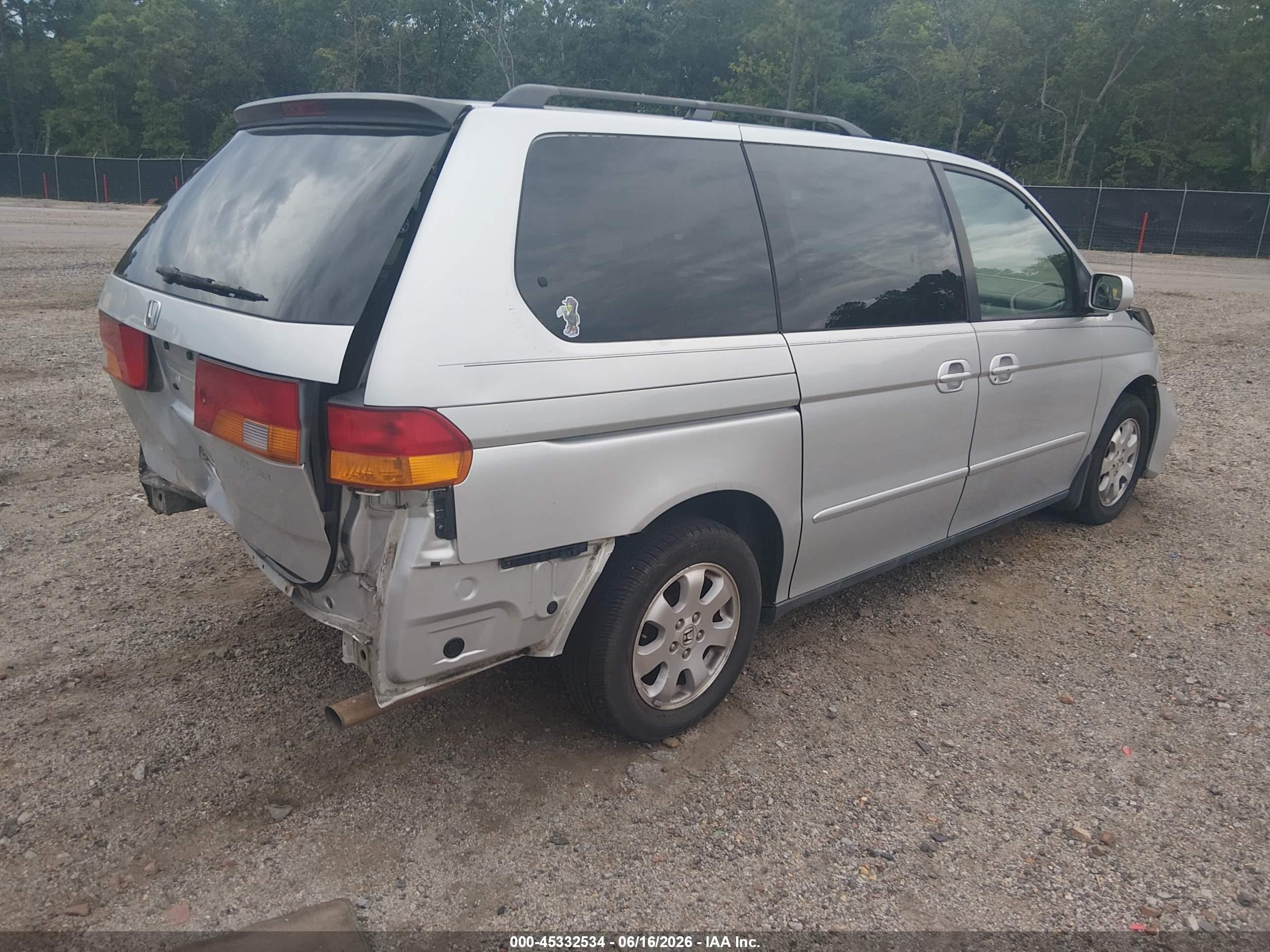 2004 Honda Odyssey Ex-l Gray vin: 5FNRL18994B076489