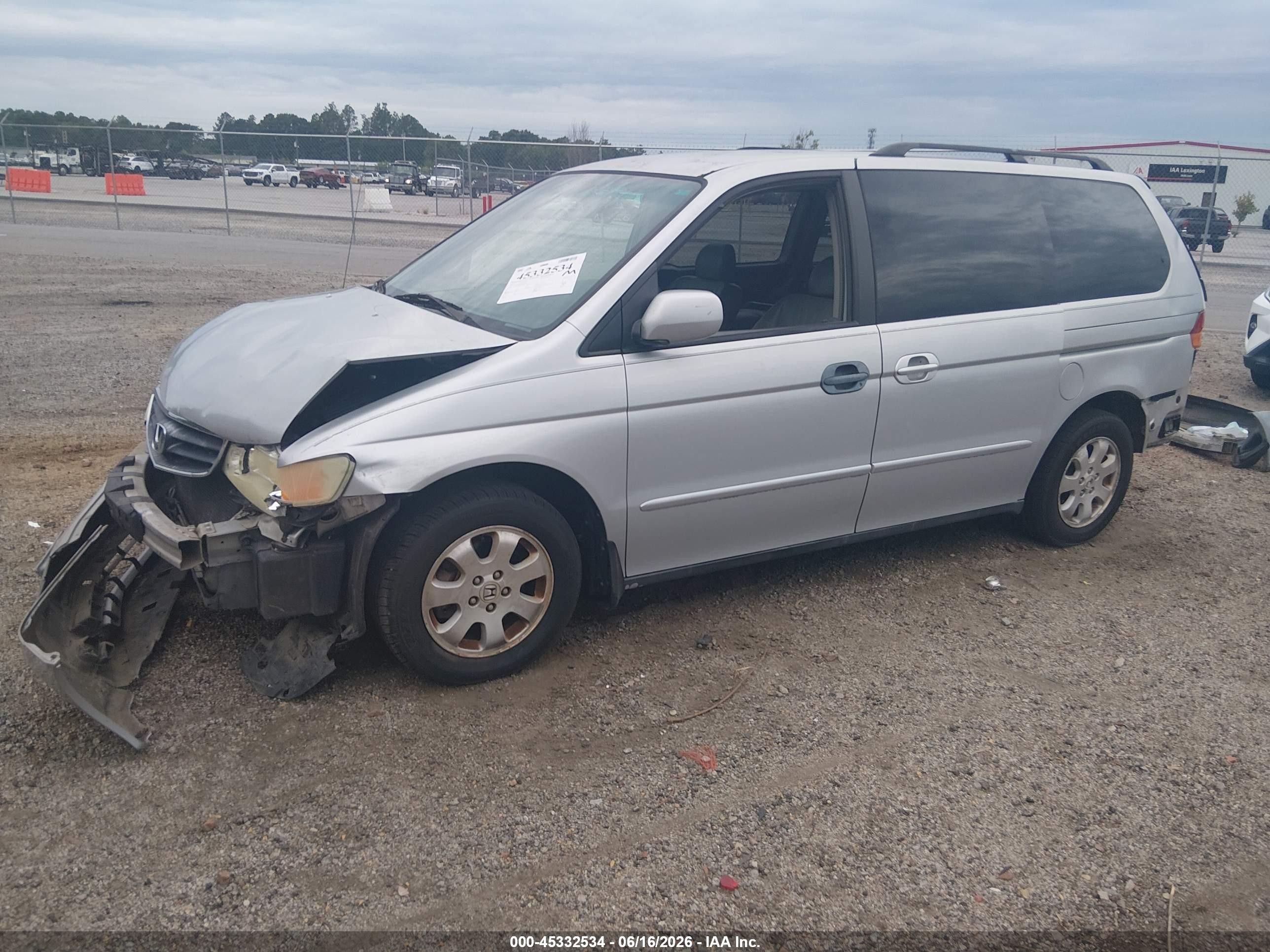 2004 Honda Odyssey Ex-l Gray vin: 5FNRL18994B076489