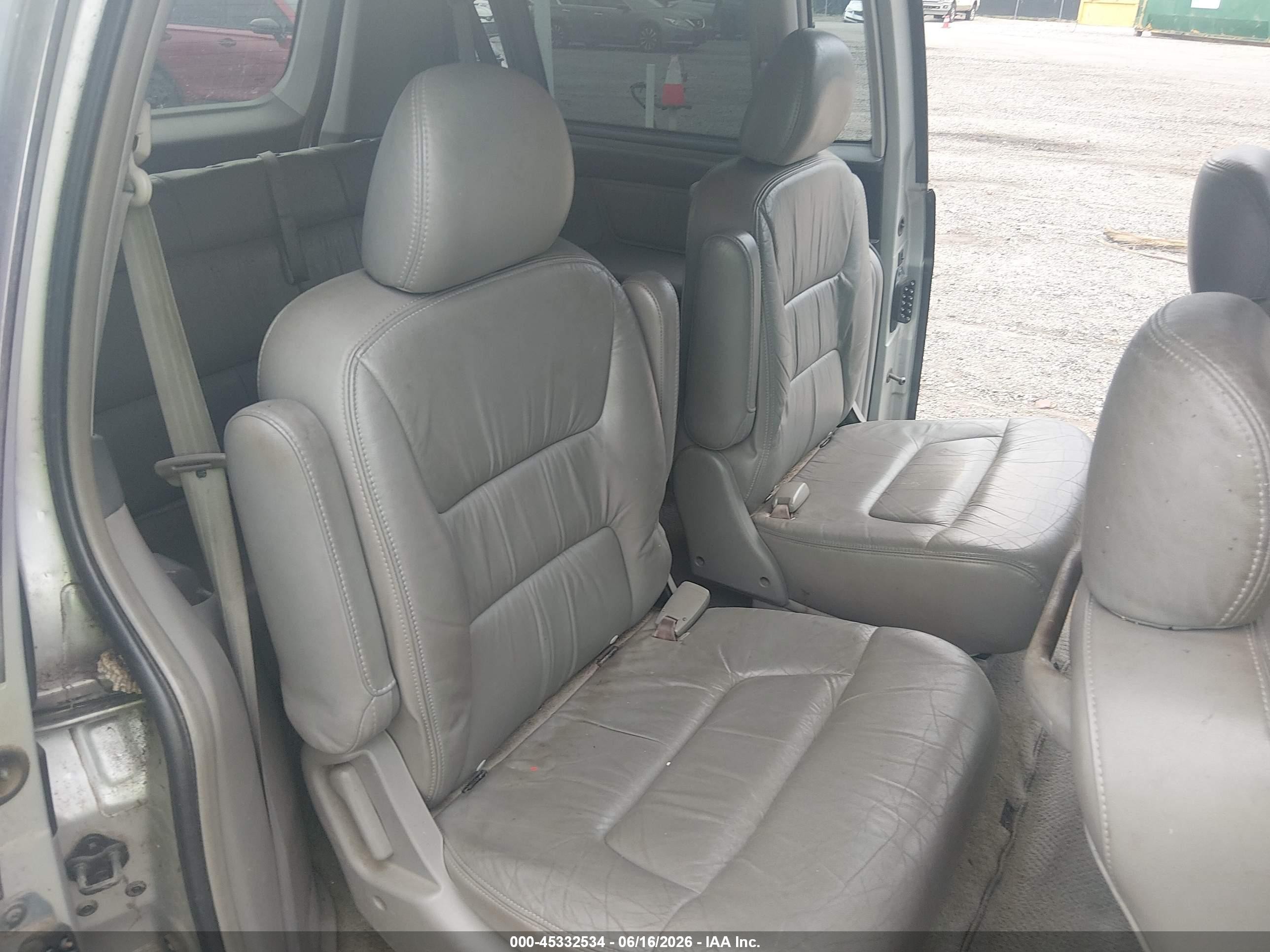 2004 Honda Odyssey Ex-l Gray vin: 5FNRL18994B076489
